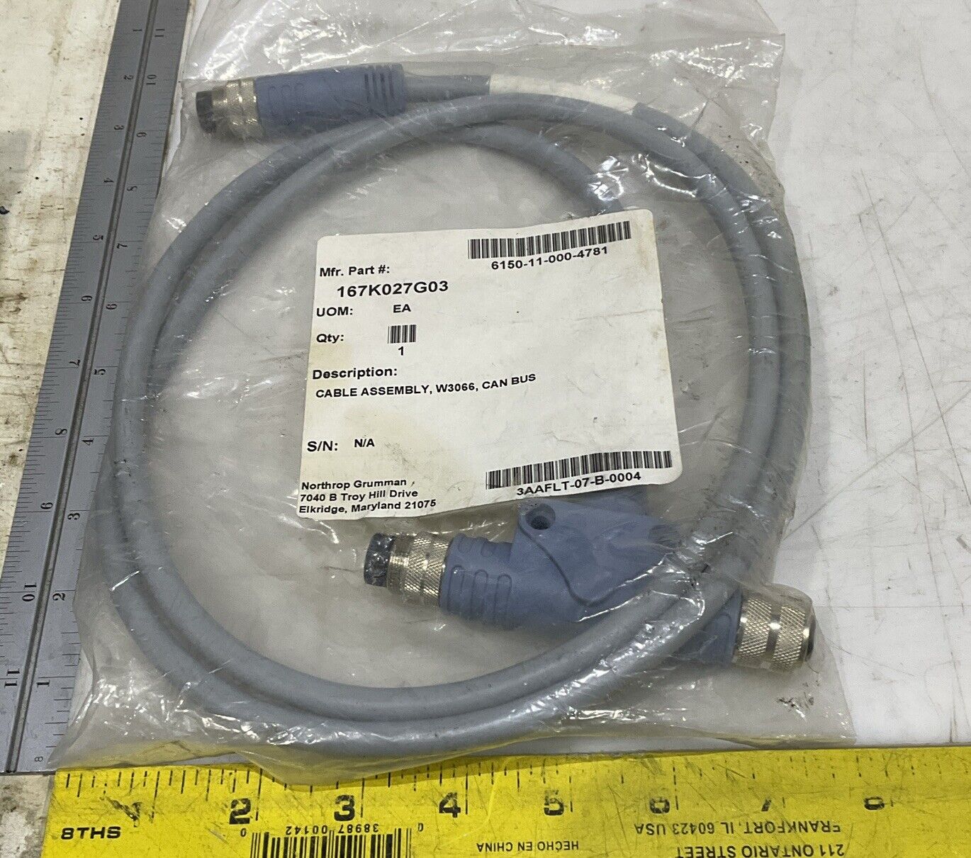 TURCK U2-13051 CABLE ASSEMBLY U3S
