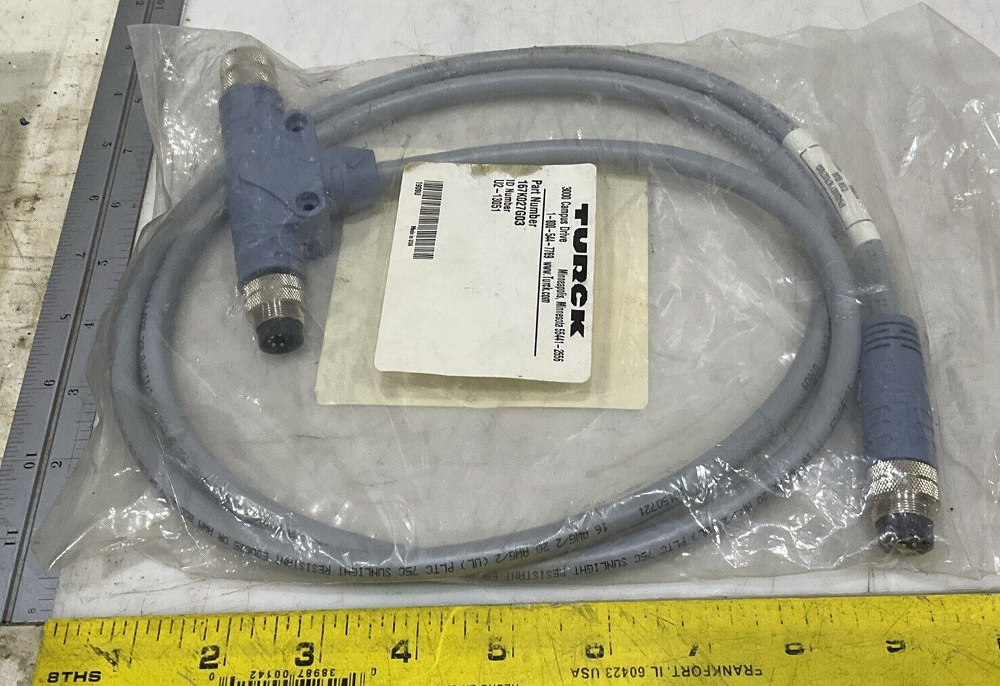 TURCK U2-13051 CABLE ASSEMBLY U3S