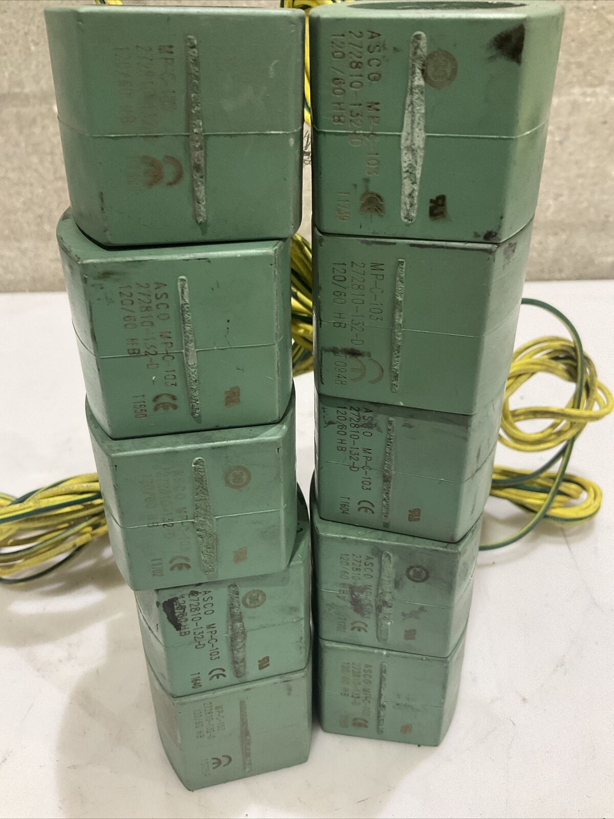 ASCO MP-C-103 272810-132-D SOLENOID VALVE COIL 120/60 T1702 LOT OF 10