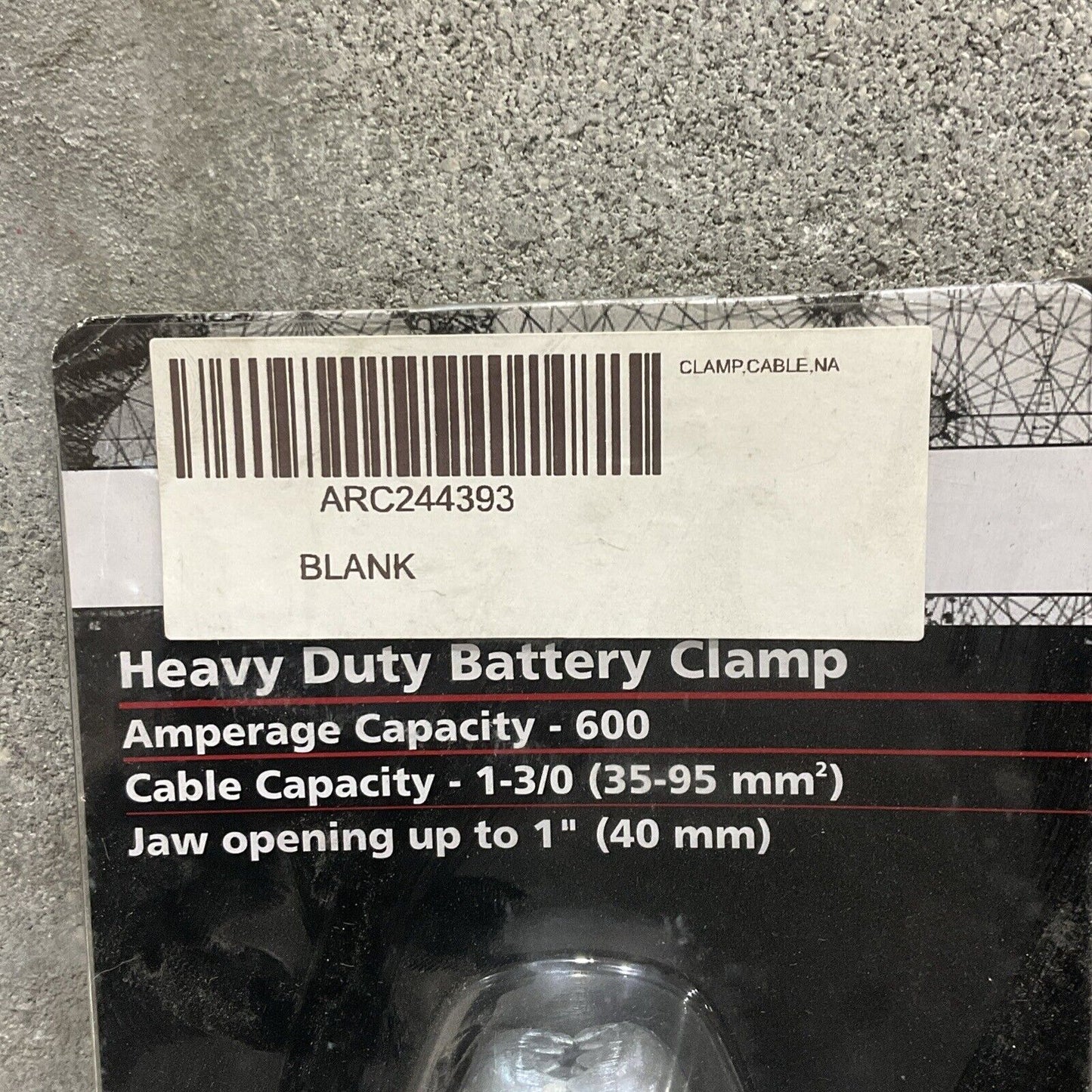 ANCHOR 67120B HEAVY DUTY BATTERY CLAMP 600A 1-3/0 CANLE CAP 1” JAW LOT OF 2 U4M