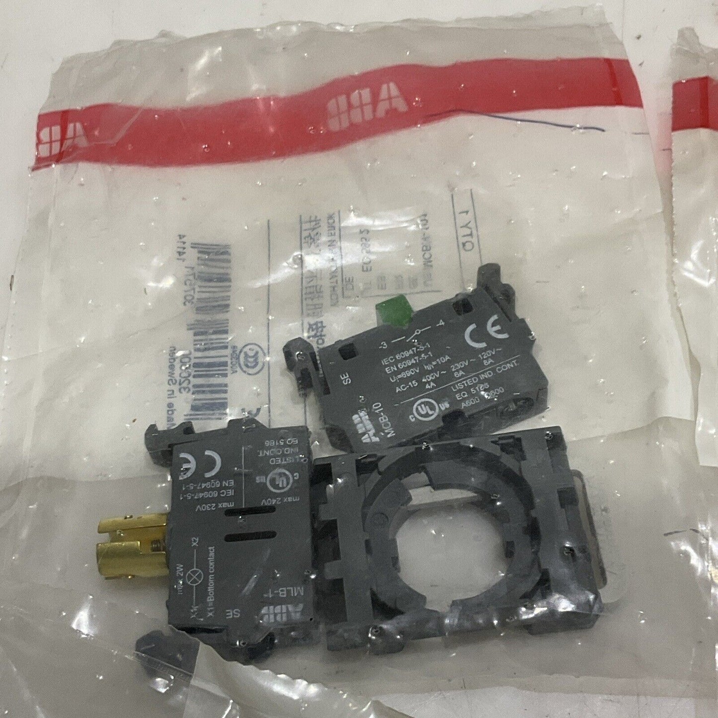 ABB MCBH-101 MP1-11G PUSH BUTTON KIT U3S