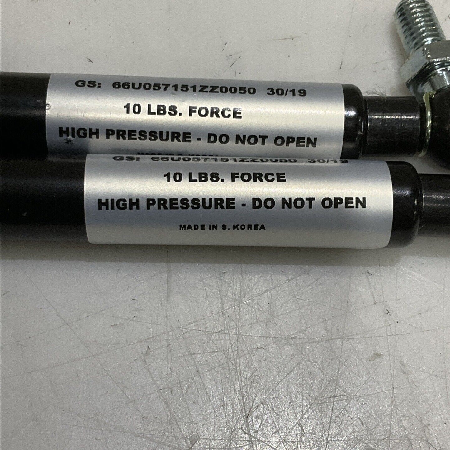 IGS VOLUMELINE 66U057151ZZ0050 HIGH PRESSURE CAS STRUT 10 LB LOT OF 2 U3S
