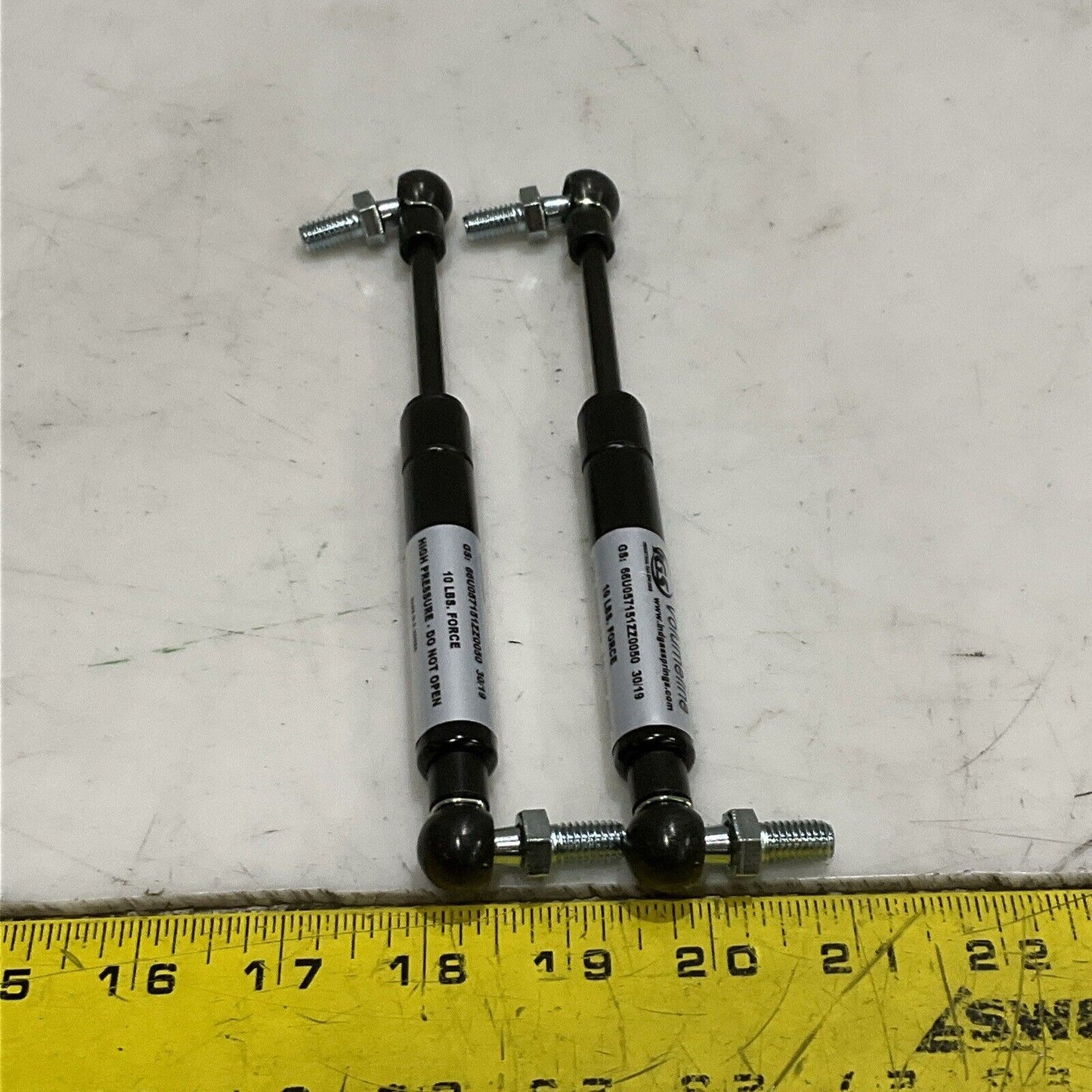 IGS VOLUMELINE 66U057151ZZ0050 HIGH PRESSURE CAS STRUT 10 LB LOT OF 2 U3S