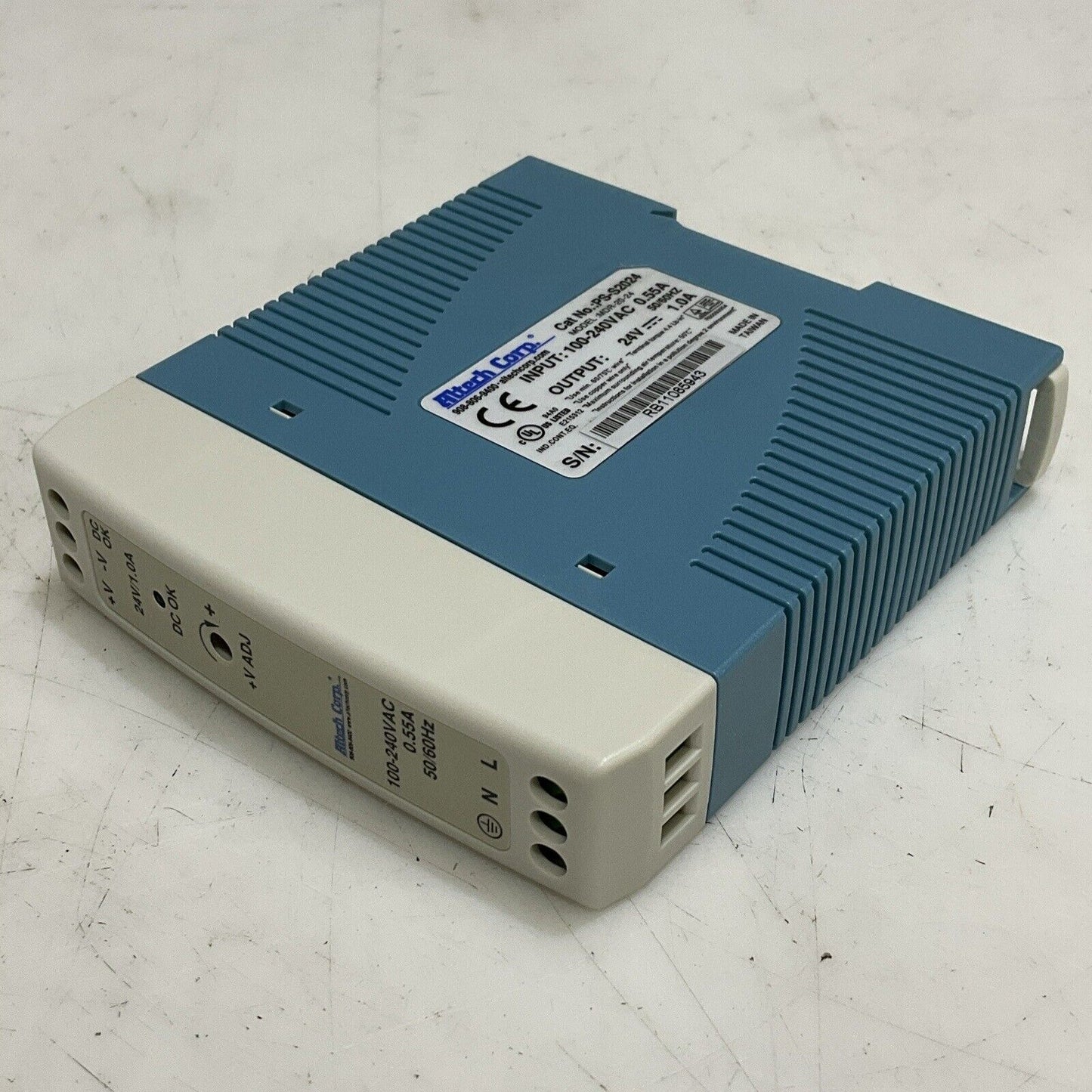 ALTECH CORP PS-S2024 POWER SUPPLY DIN RAIL 24W 1A 85-264VAC 24VDC LOT OF 3 U3S