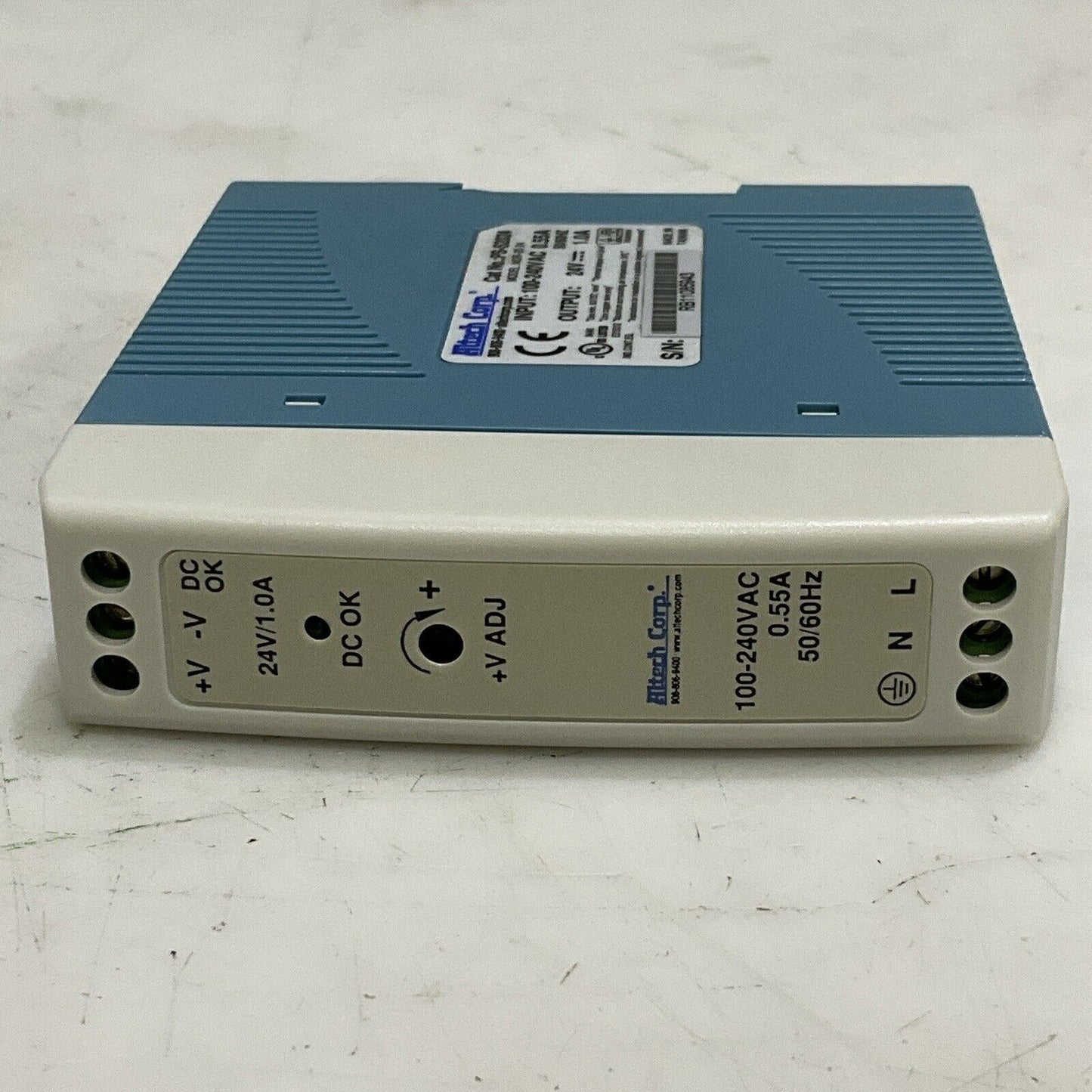 ALTECH CORP PS-S2024 POWER SUPPLY DIN RAIL 24W 1A 85-264VAC 24VDC LOT OF 3 U3S