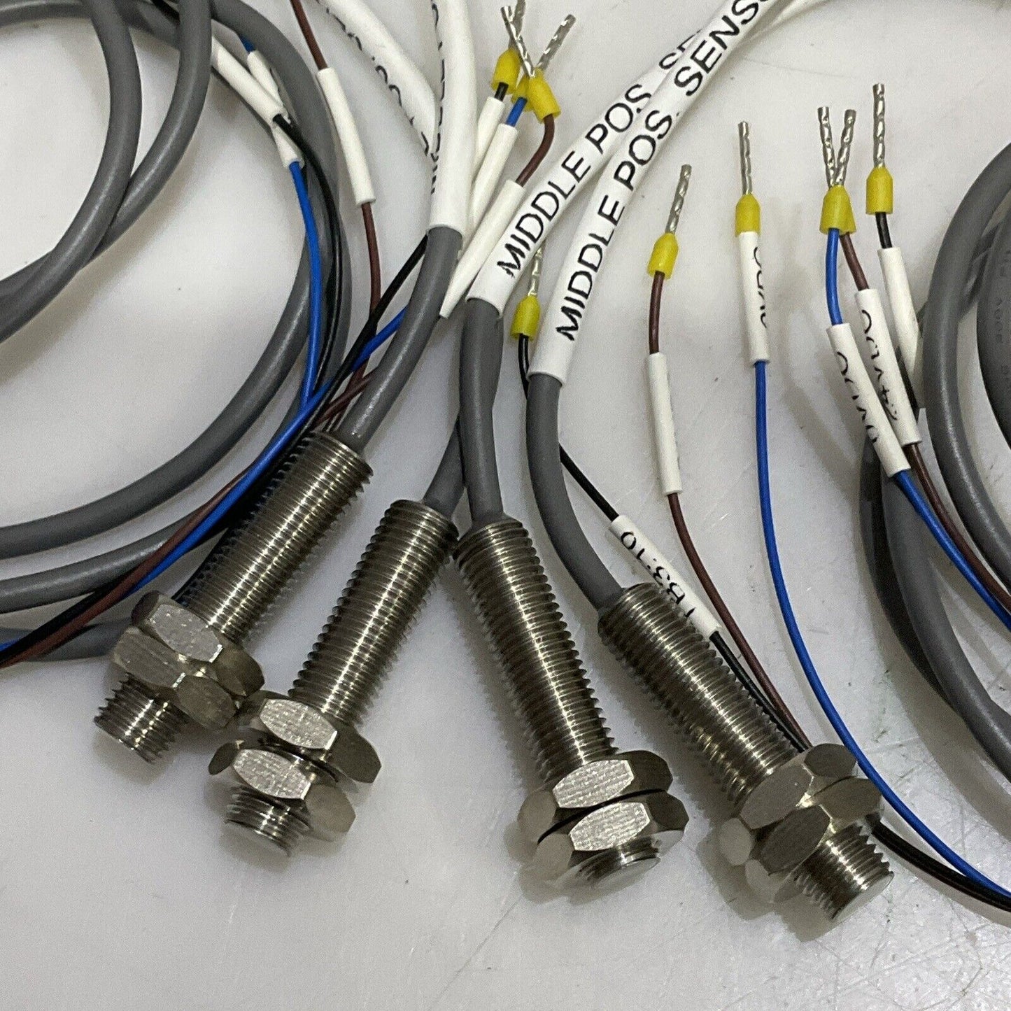 CARLO GAVAZZI IA08BSF20PO MIDDLE POSITION SENSOR CABLE ASSEMBLY LOT OF 4 U3S