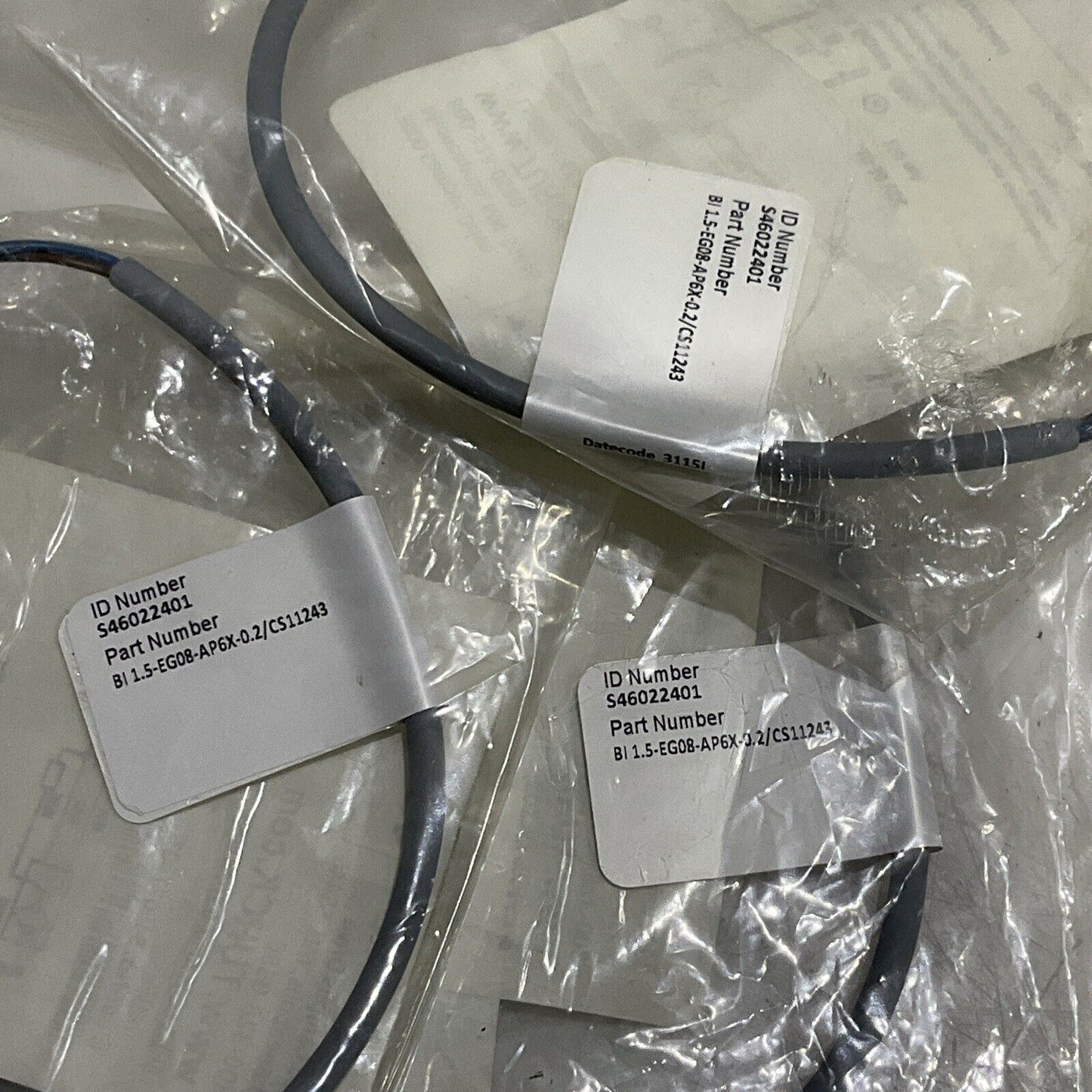 TURCK BI1.5-EG08-AP6X-0.2/CS11243 INDUCTIVE PROXIMITY SENSOR 8MM LOT OF 3 U3S