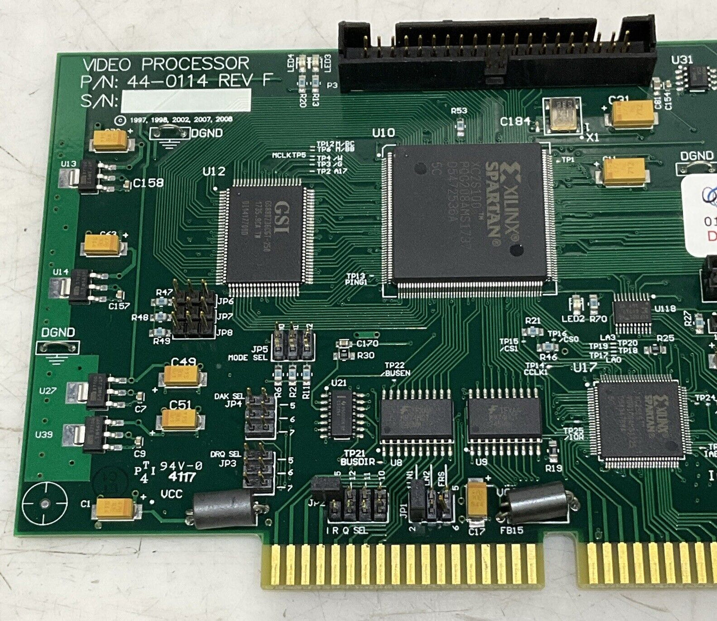 JBT 44-0114 REV F VIDEO PROCESSOR U4M