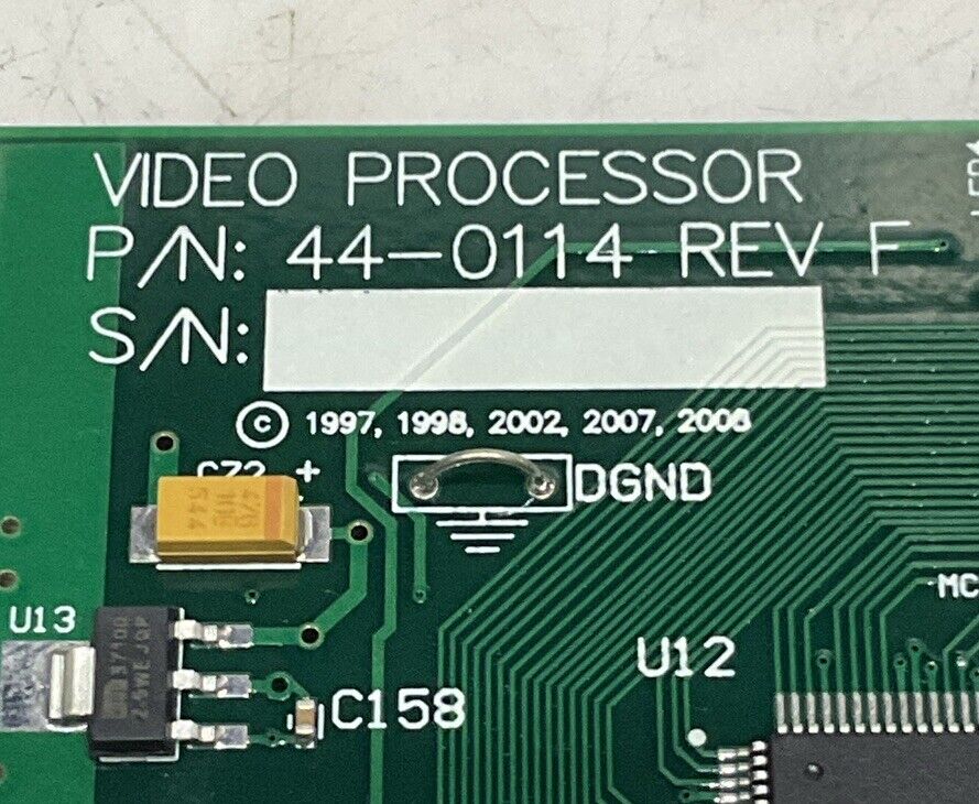 JBT 44-0114 REV F VIDEO PROCESSOR U4M