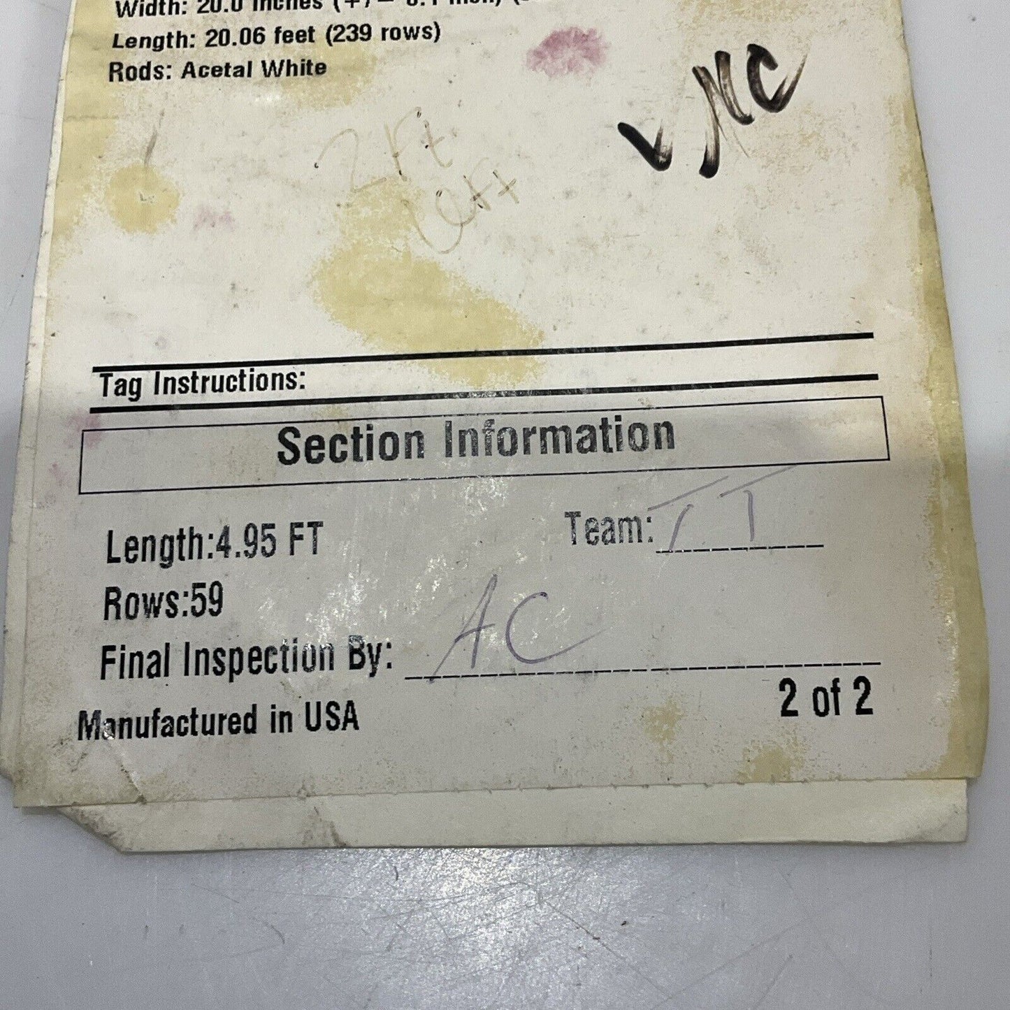 INTERLOX 21294 57087966 SER. 2400 RADIUS FLUSH GRID W/HOLD DOWN U4M