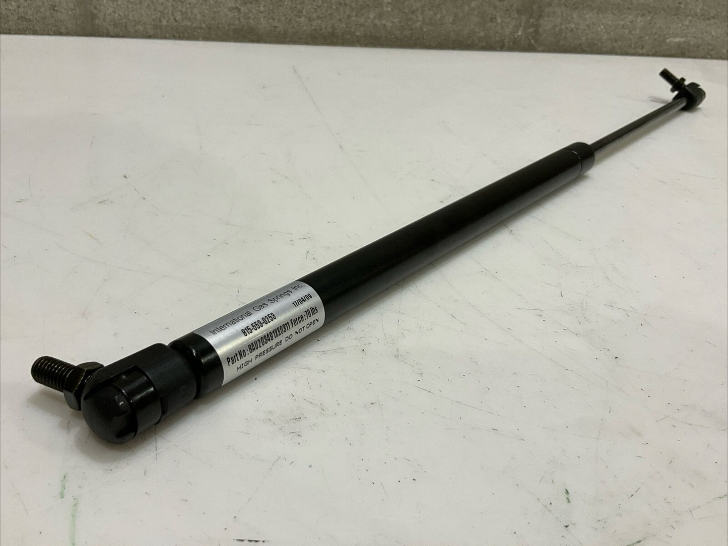 IGS 8AU203491XX0311 HIGH PRESSURE GAS SPRING 70LBS U3S