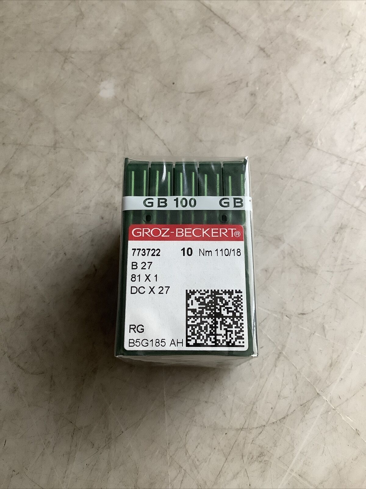 GROZ-BECKERT 773722 SEWING MACHINE NEEDLES B27 81 X 1 DC X 27 RM6 - QTY 800