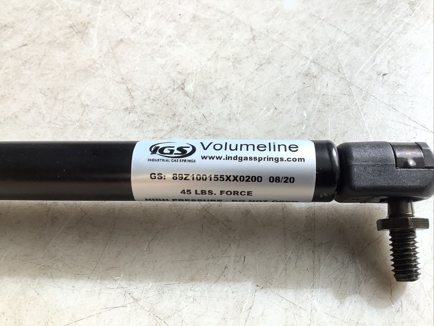 IGS 89Z10055XX0200 VOLUMELINE GAS SPRING 45LBS FORCE U3S