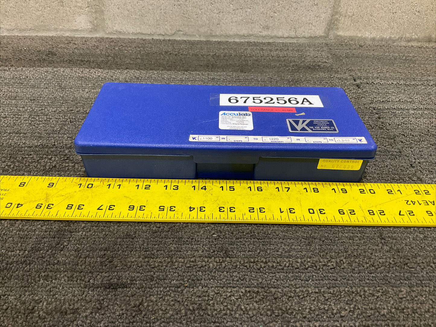 VAN KEUREN .1100-.1340 17 PIECE PIN GAUGE SET 333