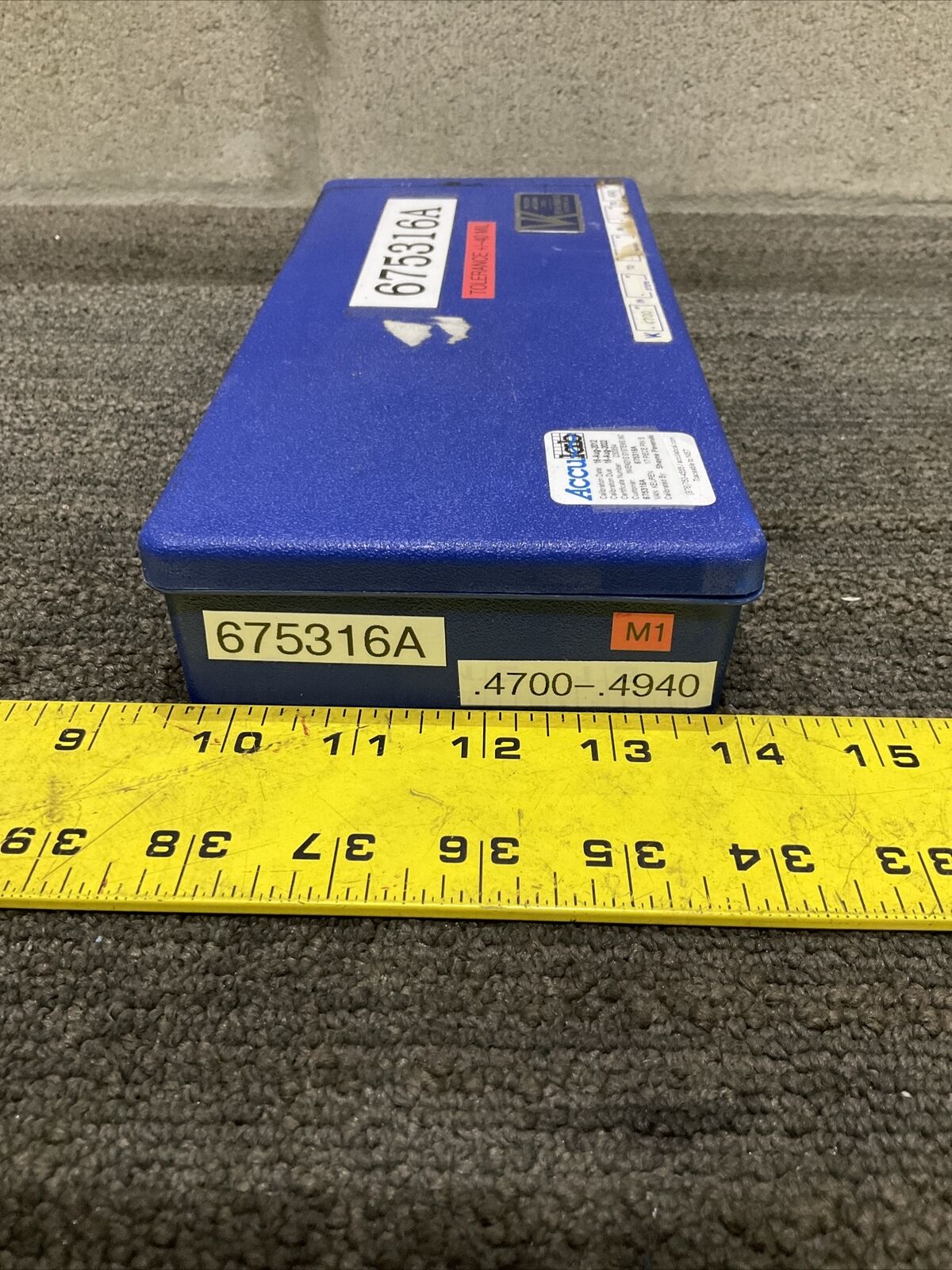 VAN KEUREN .4700-.4940 17 PIECE PIN GAUGE SET 333