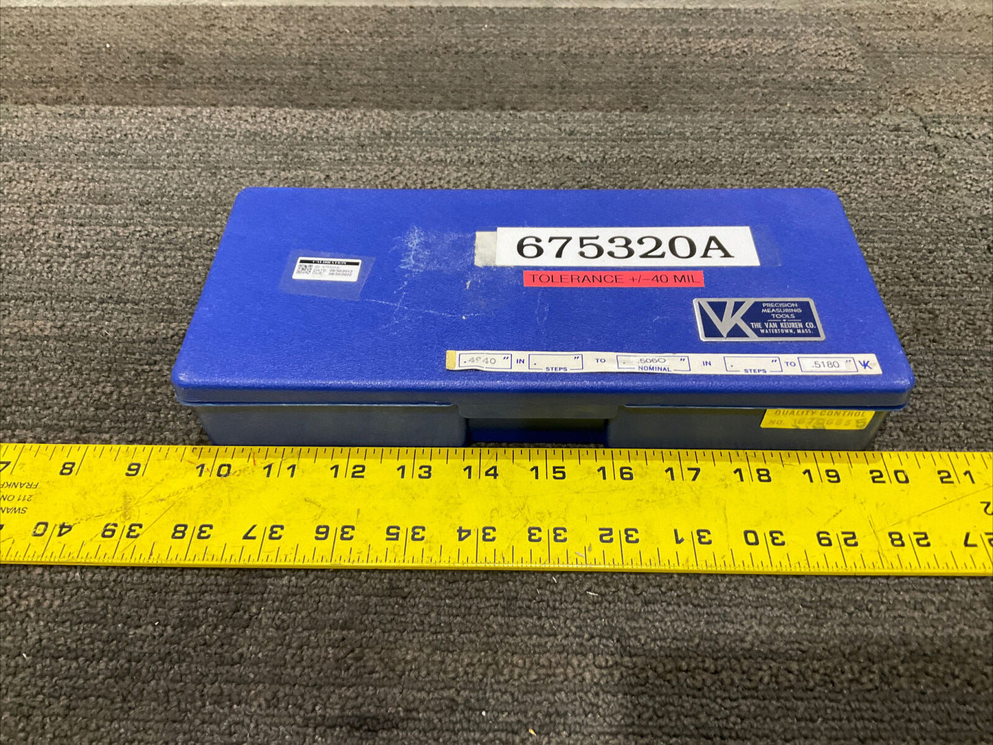 VAN KEUKREN .4940-.5180 17 PIECE GAUGE PIN SET 333