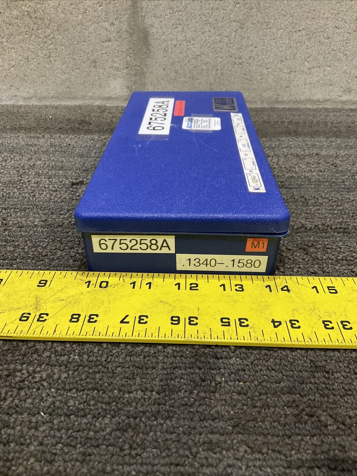 VAN KEUREN .1340-.1580 17 PIECE PIN GAUGE SET 333