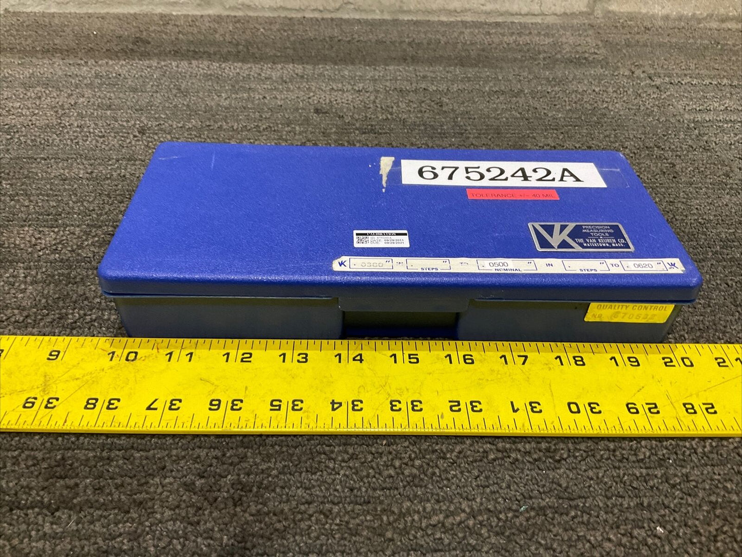 VAN KEUREN .0380-.0620 17 PIECE PIN GAUGE SET  333