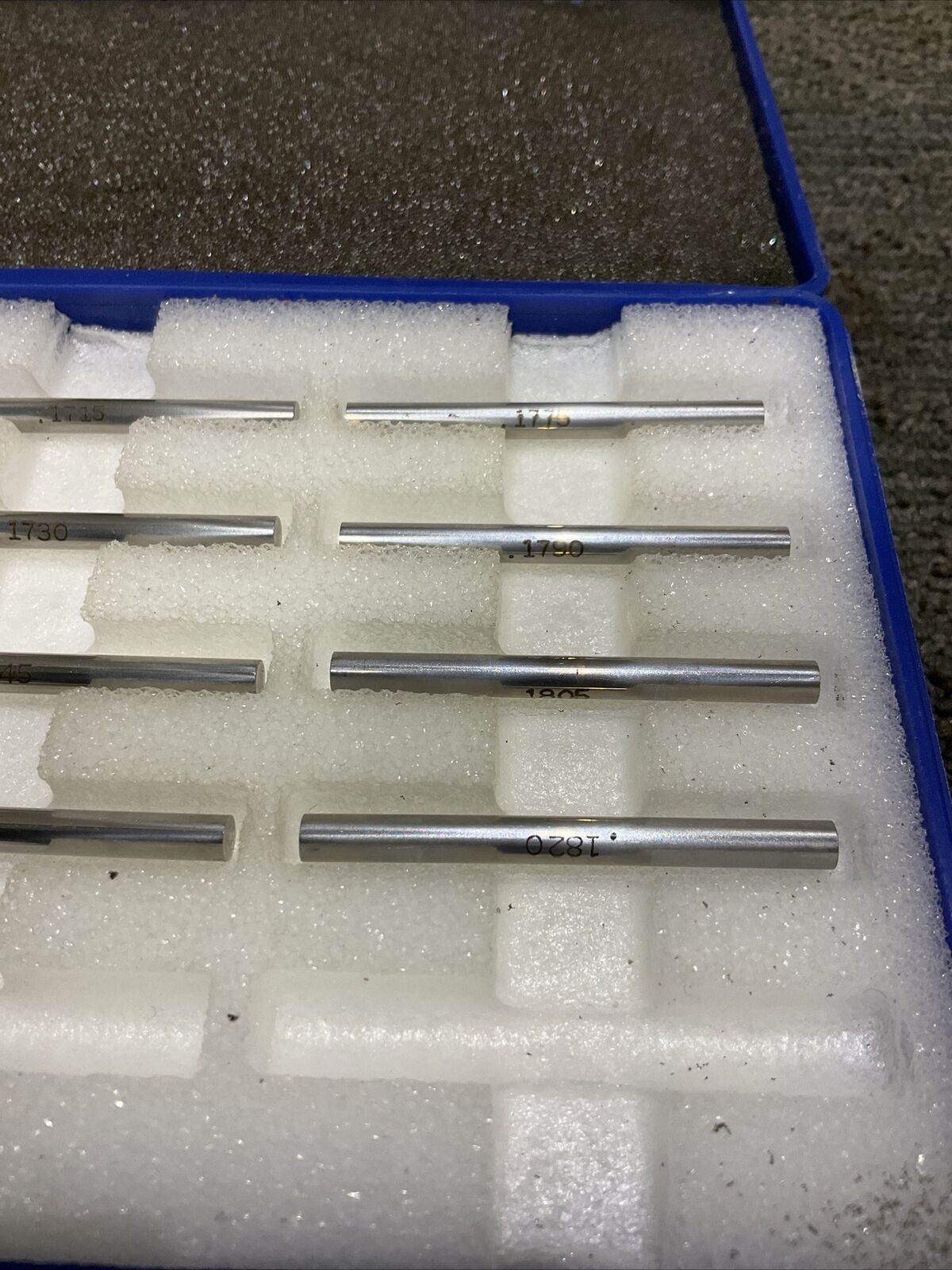 VAN KEUREN .1580-.1820 17 PIECE PIN GAUGE SET 333