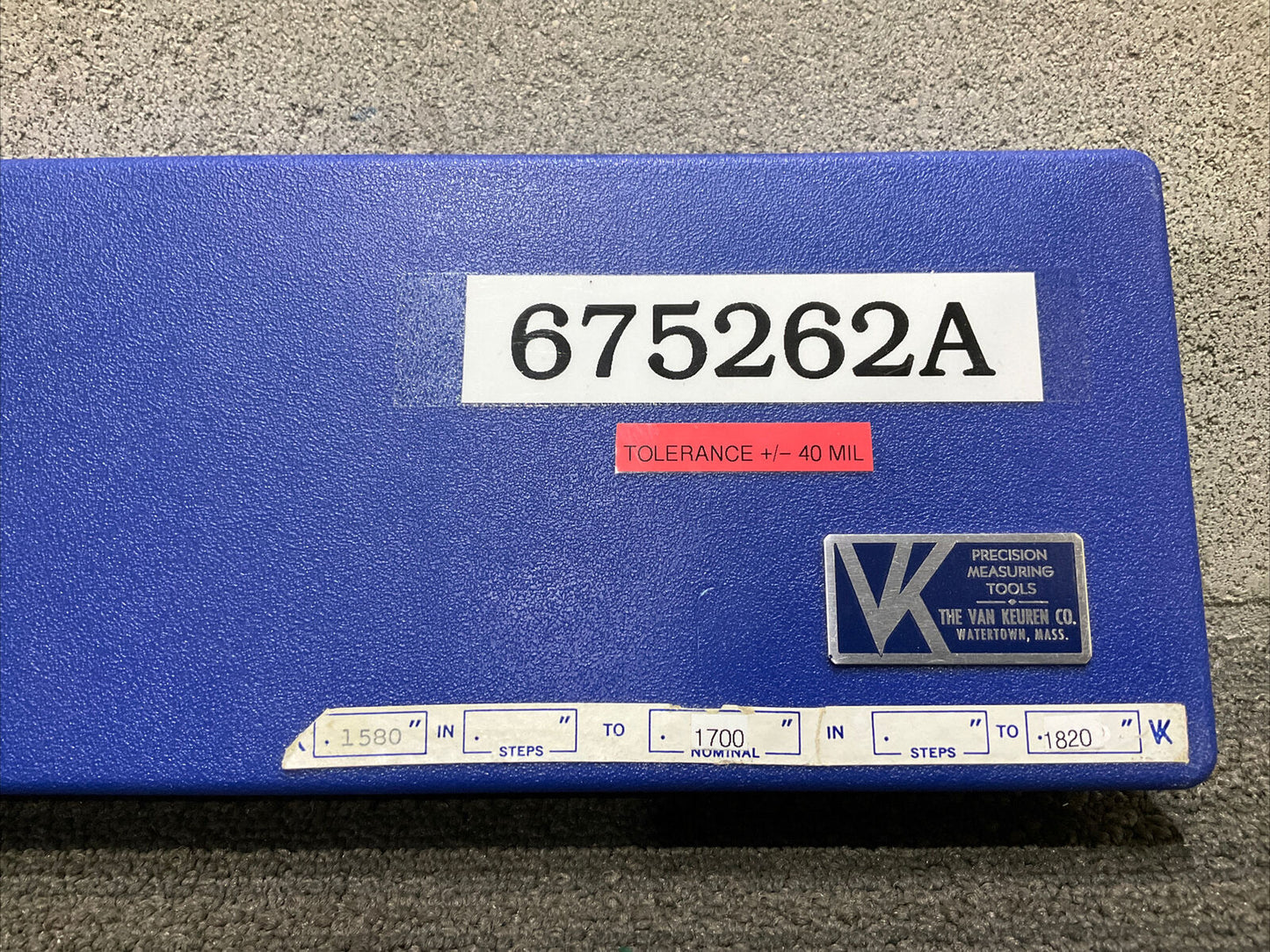 VAN KEUREN .1580-.1820 17 PIECE PIN GAUGE SET 333