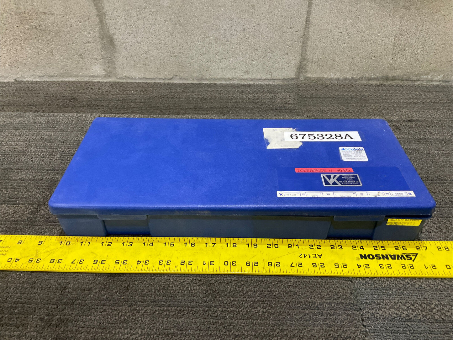 VAN KEUREN .5420-.5660 17 PIECE PIN GAUGE SET 333