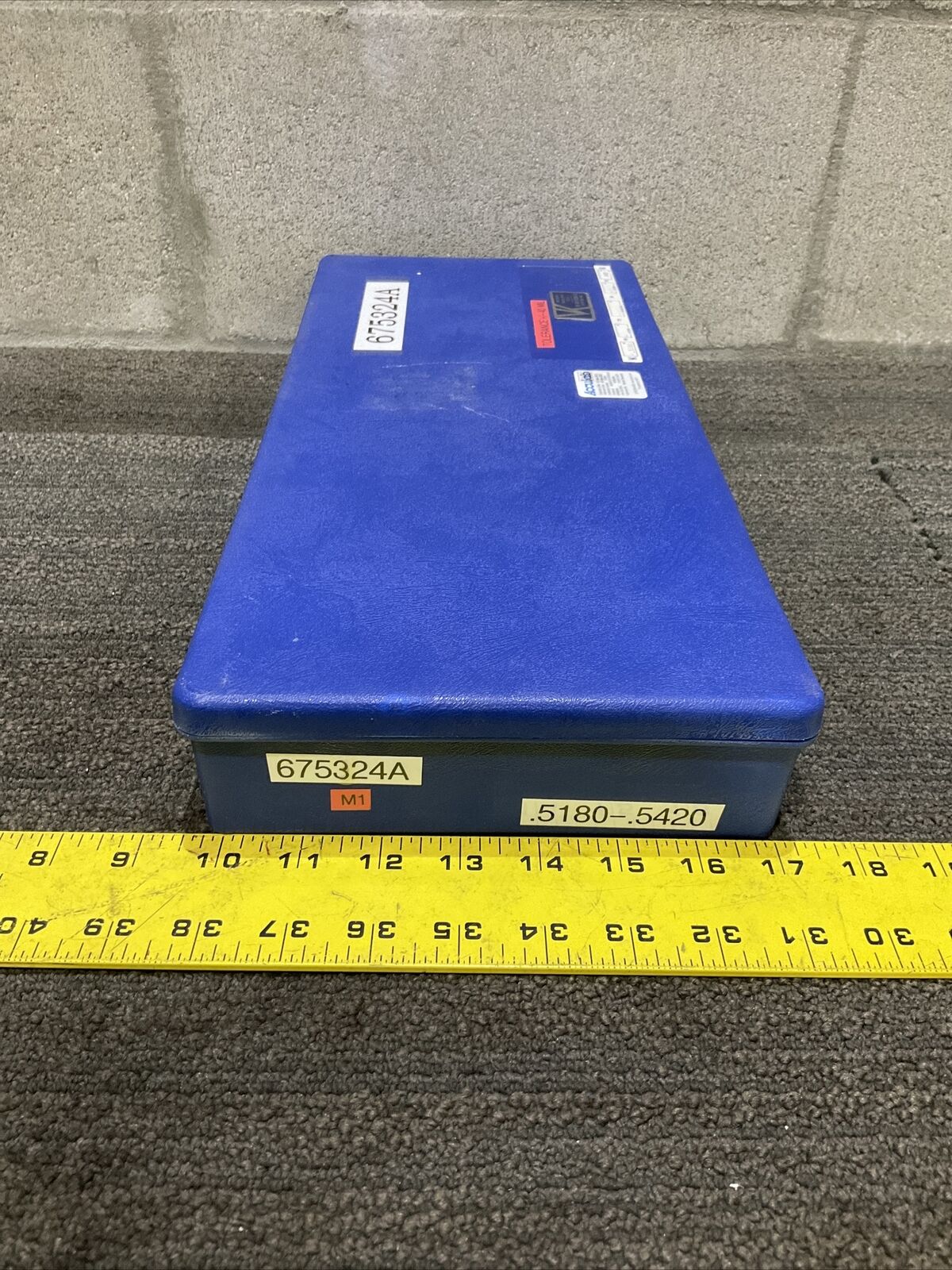 VAN KEUREN .5180-.5420 17 PIECE PIN GAUGE SET  333