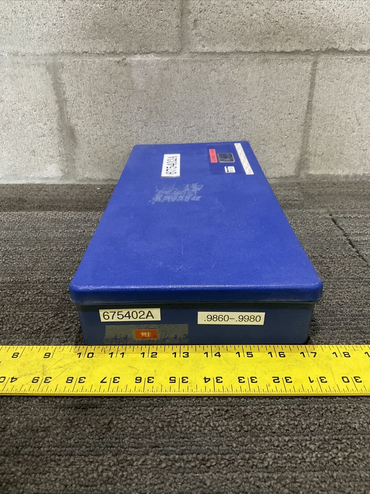 VAN KEUREN .9860-.9980 9 PIECE PIN GAUGE SET 333