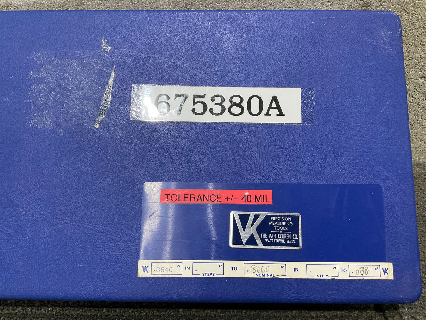 VAN KEUREN .8540-.8780 17 PIECE PIN GAUGE SET 333