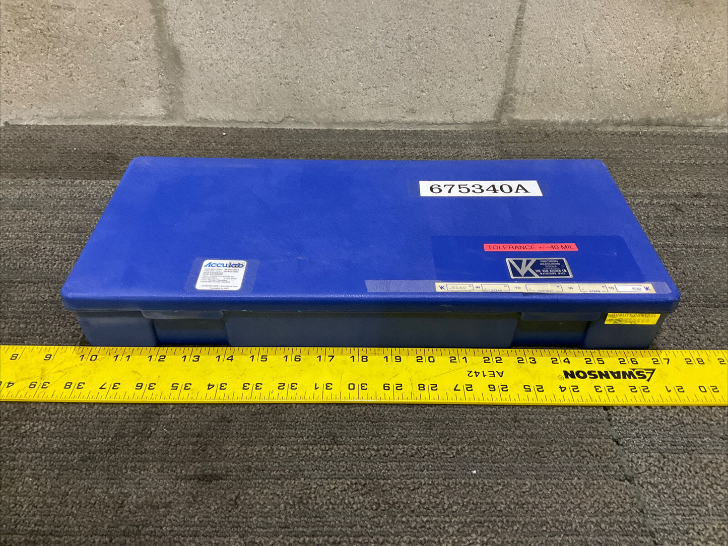 VAN KEUREN .6140-.638 17 PIECE PIN GAUGE SET 333