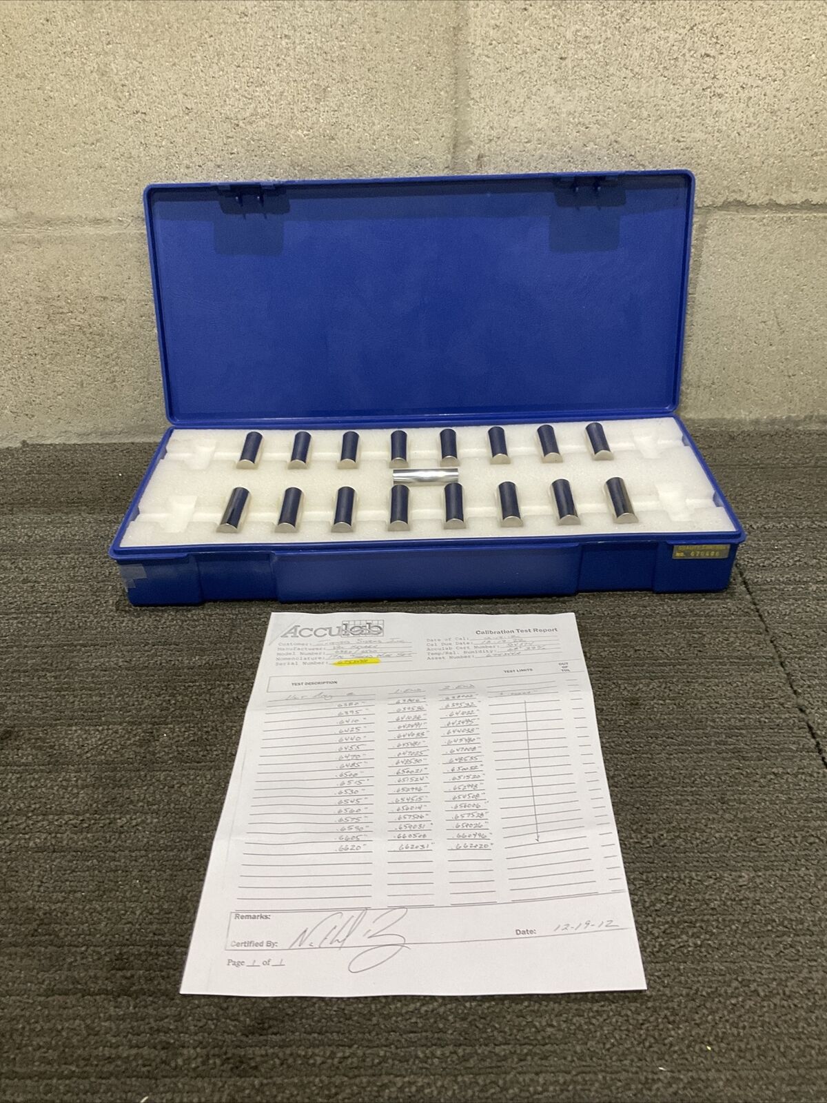 VAN KEUREN .6380-.6620 17 PIECE THREAD WIRE SET 333