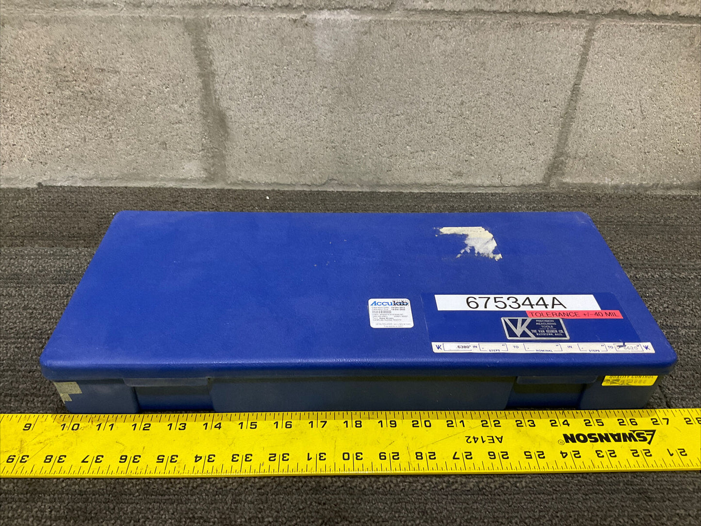 VAN KEUREN .6380-.6620 17 PIECE THREAD WIRE SET 333