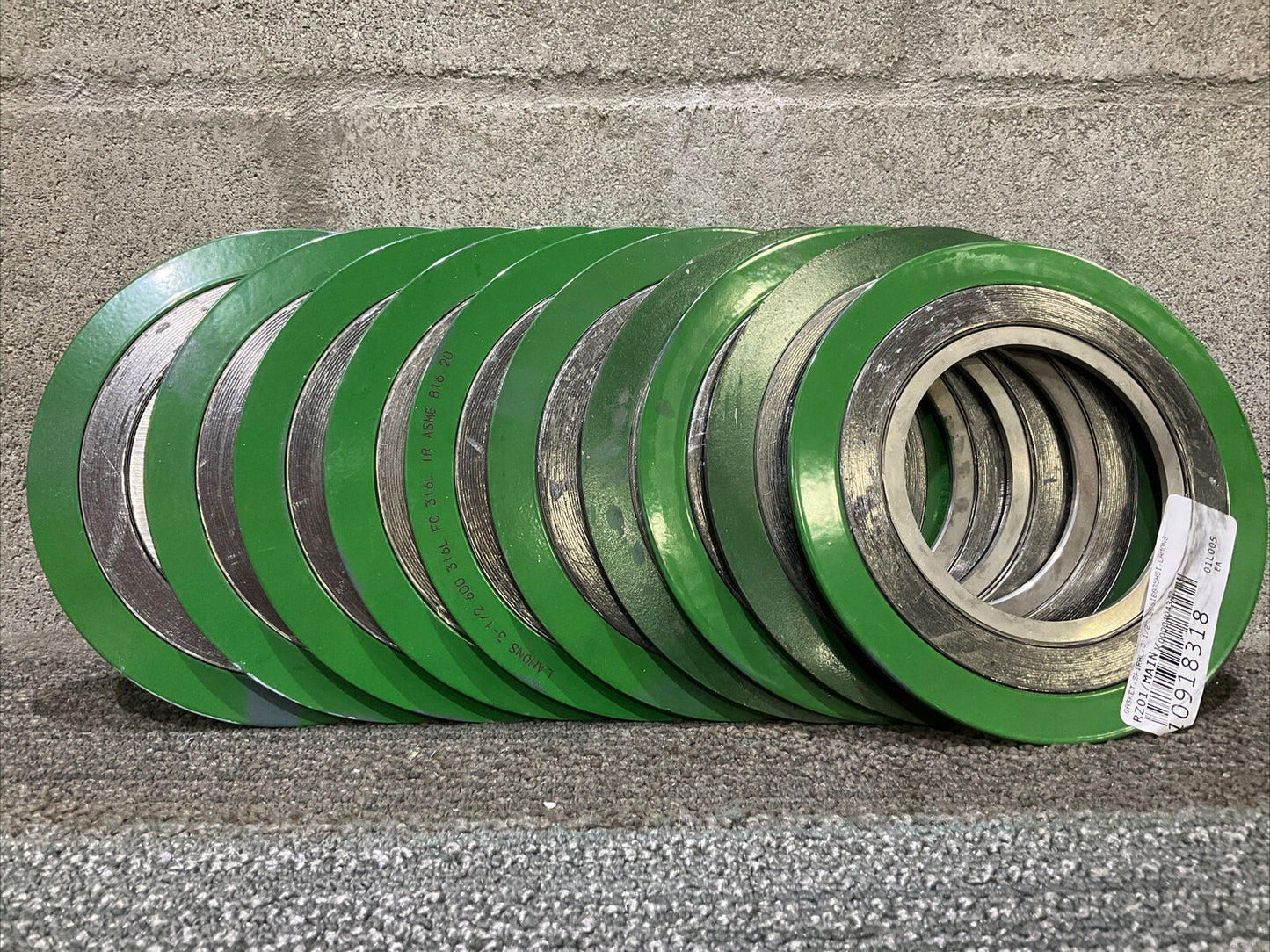 LAMONS 3 1/2 600 316L FG 316L 1R ASME B16 20 GASKET3 1/2 IN 678 LOT OF 10