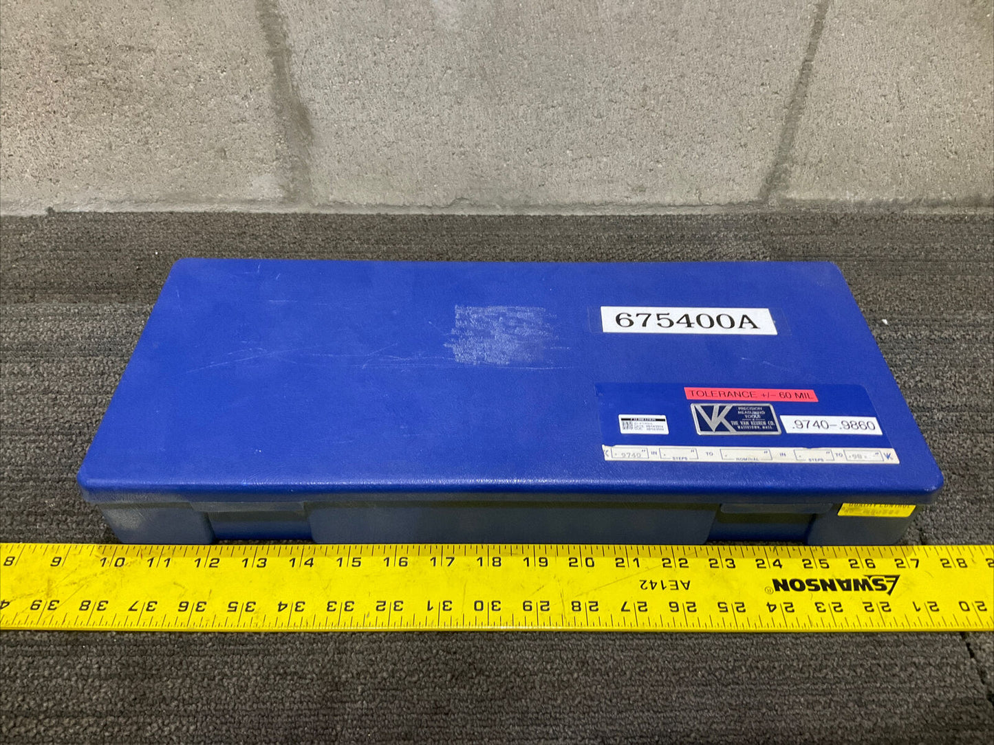 VAN KEUREN .9740-.9845 9 PIECE PIN GAUGE SET 333