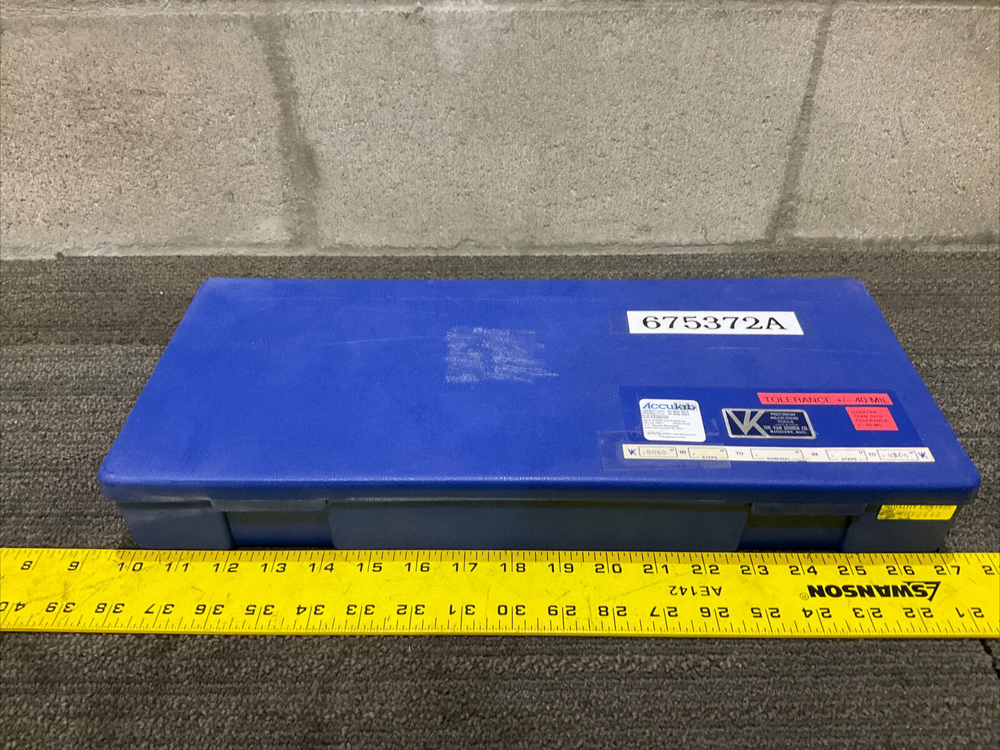 VAN KEUREN .8060-.8300 17 PIECE PIN GAUGE SET 333