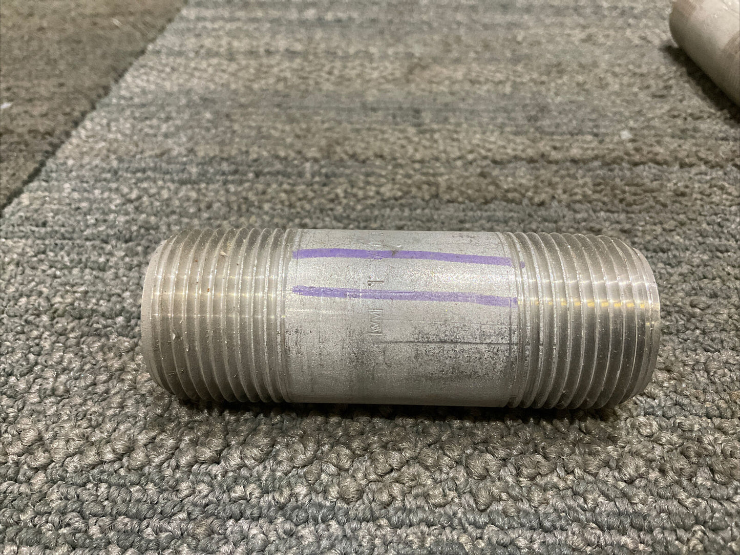 WM 1 S/160 A/SA312 T316/LS Q6499 STAINLESS STEEL PIPE NIPPLE 678 LOT OF 9