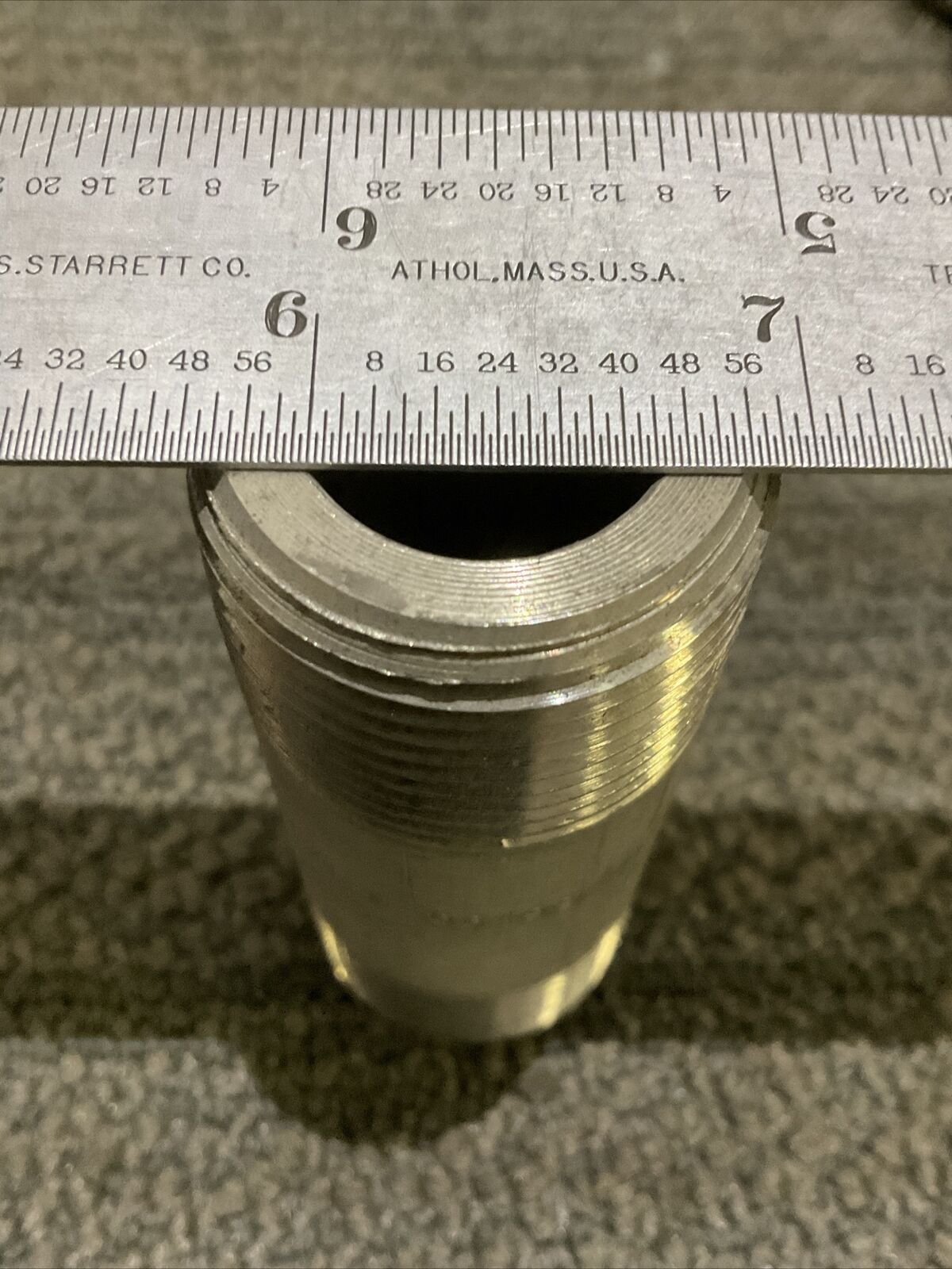 WM 1 S/160 A/SA312 T316/LS Q6499 STAINLESS STEEL PIPE NIPPLE 678 LOT OF 9