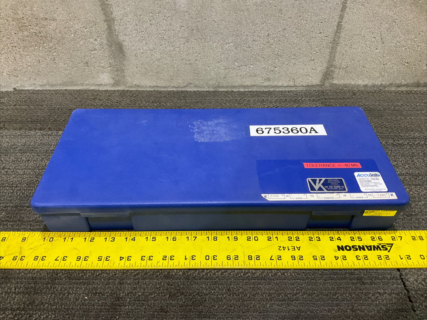 VAN KEUREN .7340-7460 17 PIECE 17 PIECE PIN GAUGE SET 333