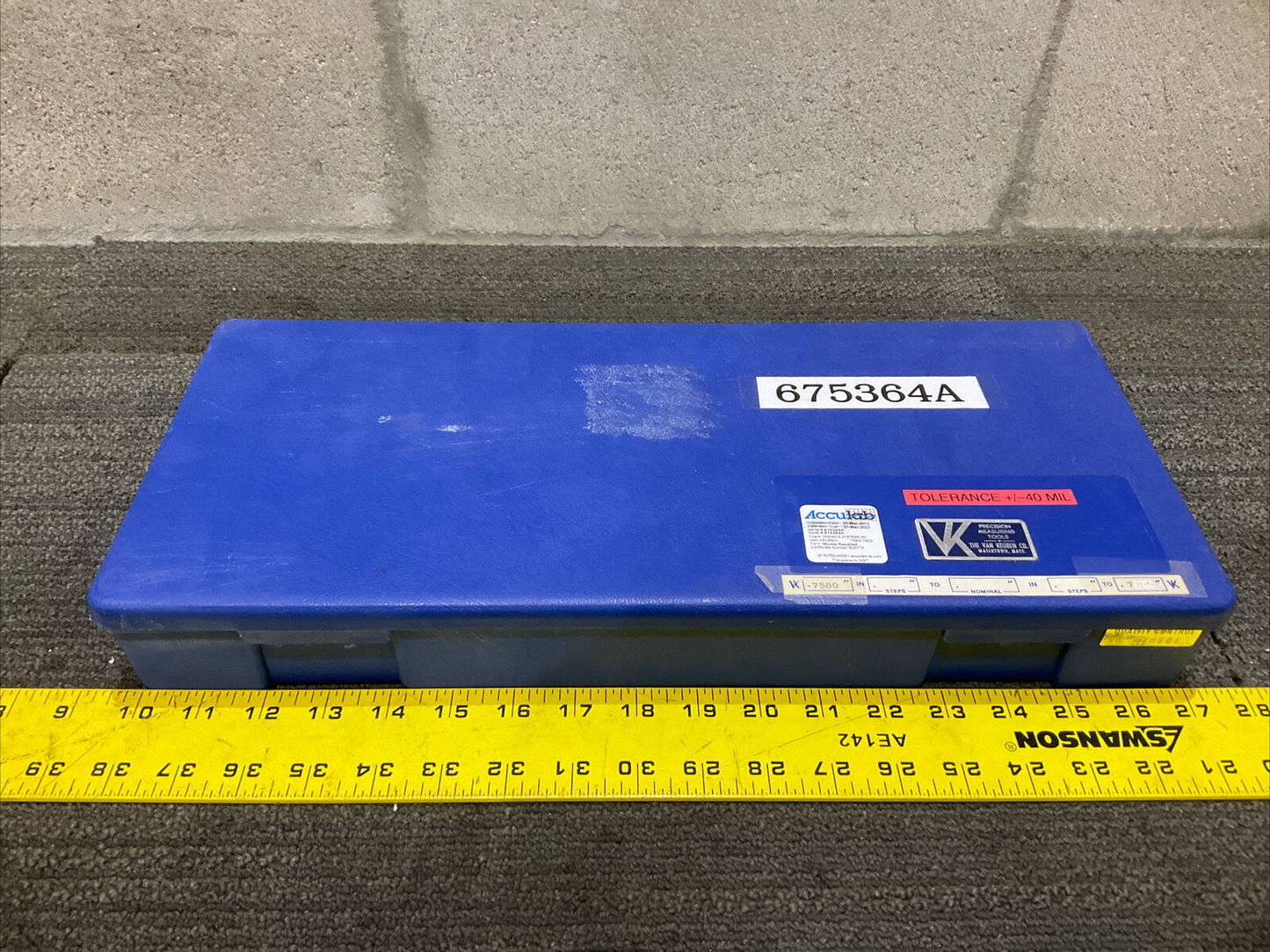 VAN KEUREN .7580-.7820 17 PIECE PIN GAUGE SET 333