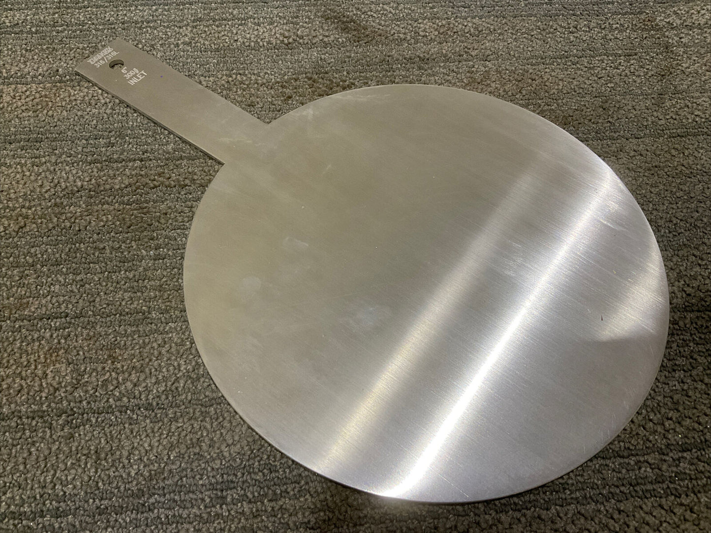 DANIEL 316/316L 6 300 INLET ORIFICE PLATE 6” 10" DIA. 300 PSI 1/8” THICK 678