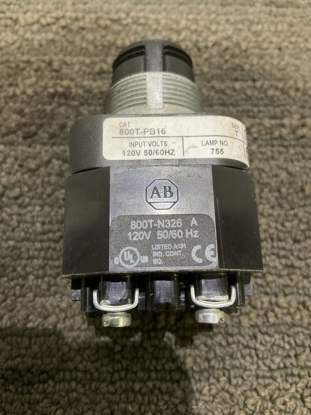ALLEN-BRADLEY 800T-PB16 PUSH BUTTON 444