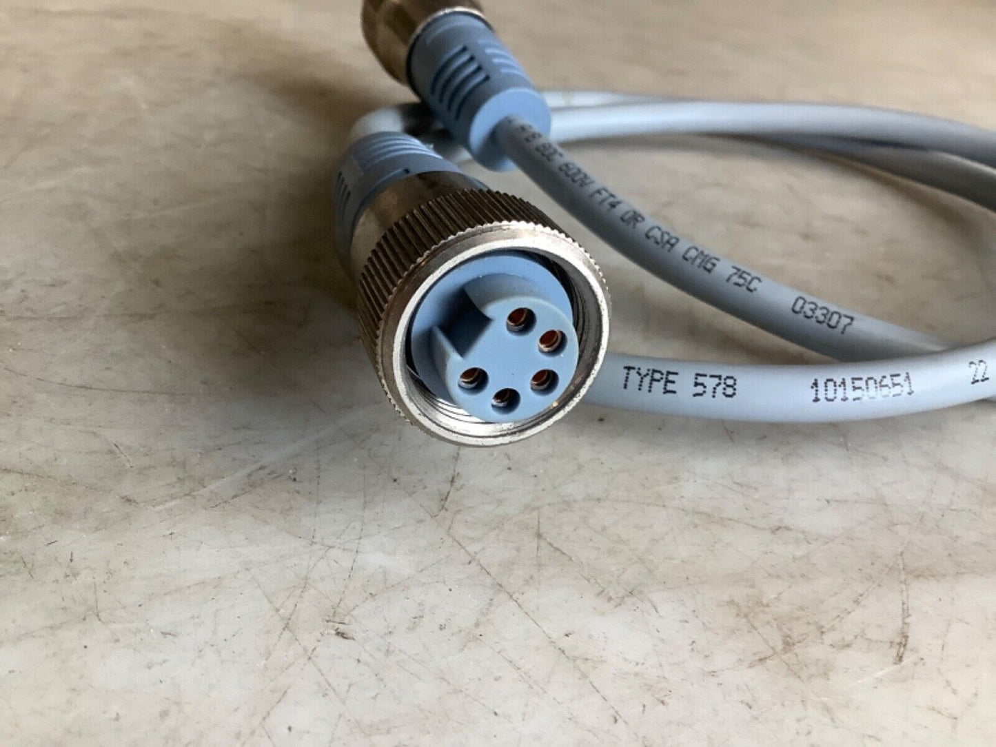 TURCK RSM RKM 578-1M DOUBLE ENDED CORDSET 40IN 678