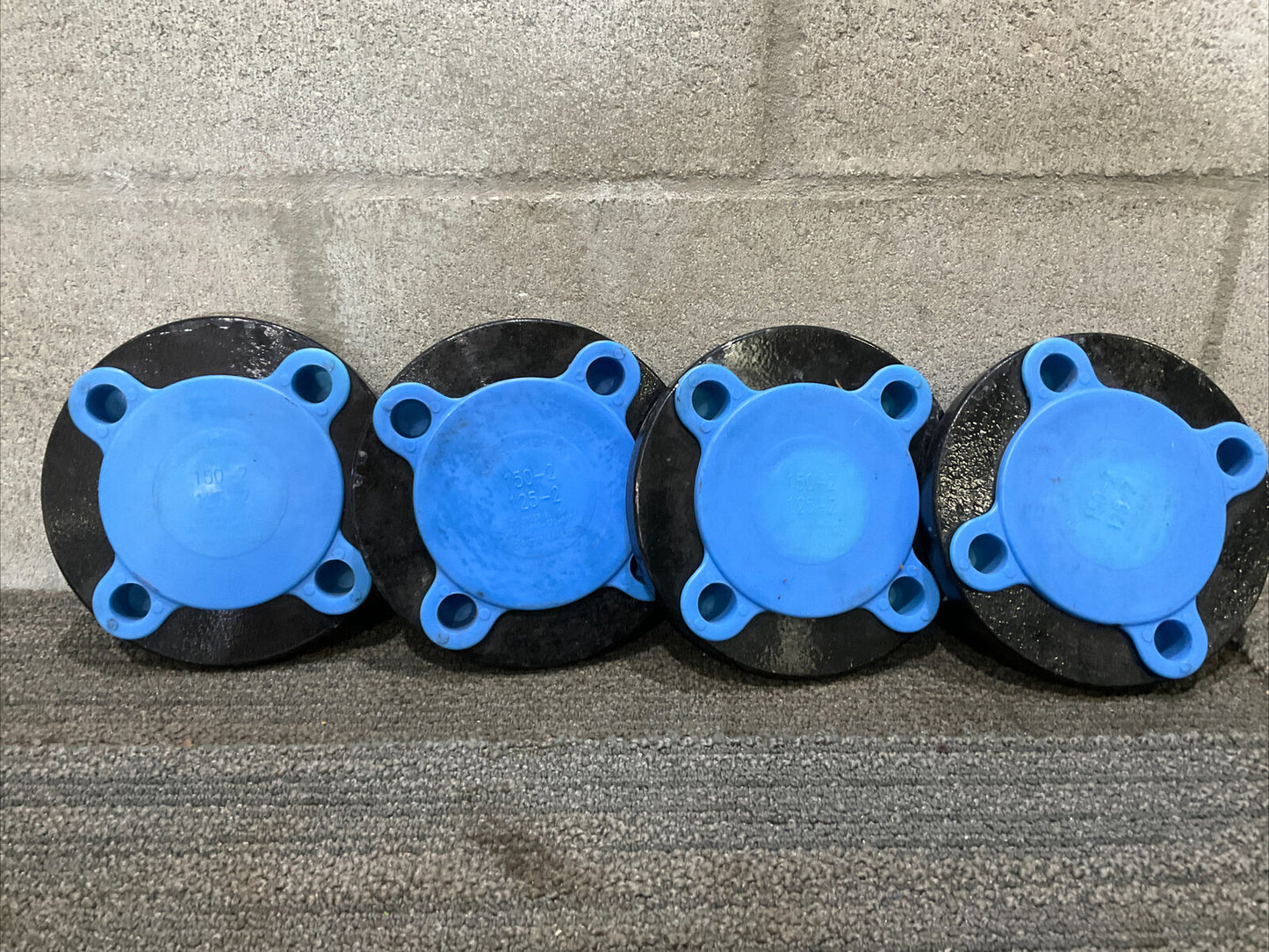 2” 150 B16.5 XH A/SA182 F9 153779 7/16 RAISED FACE BLIND FLANGE 678 LOT OF 4