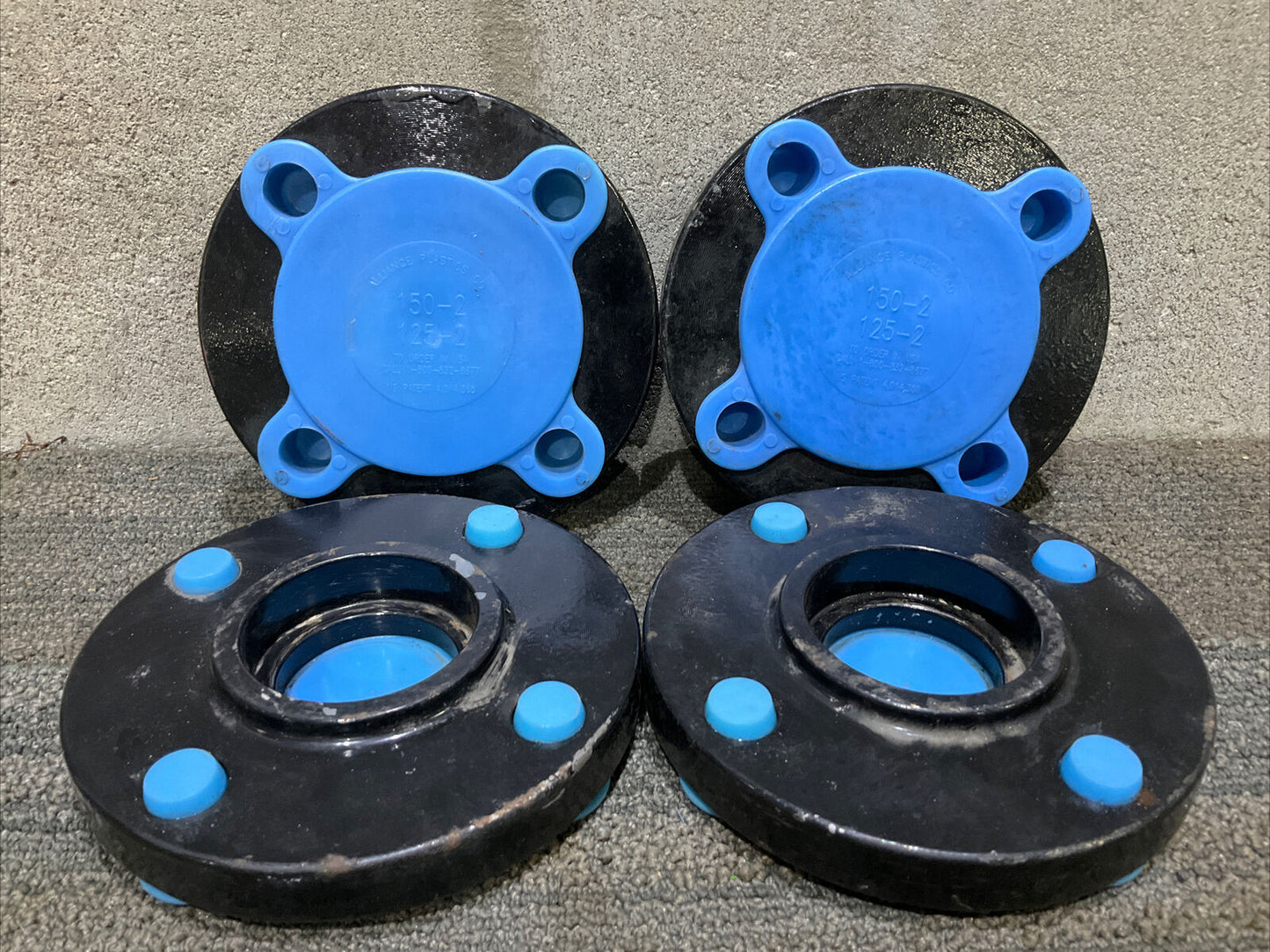 2” 150 B16.5 XH A/SA182 F9 153779 7/16 RAISED FACE BLIND FLANGE 678 LOT OF 4