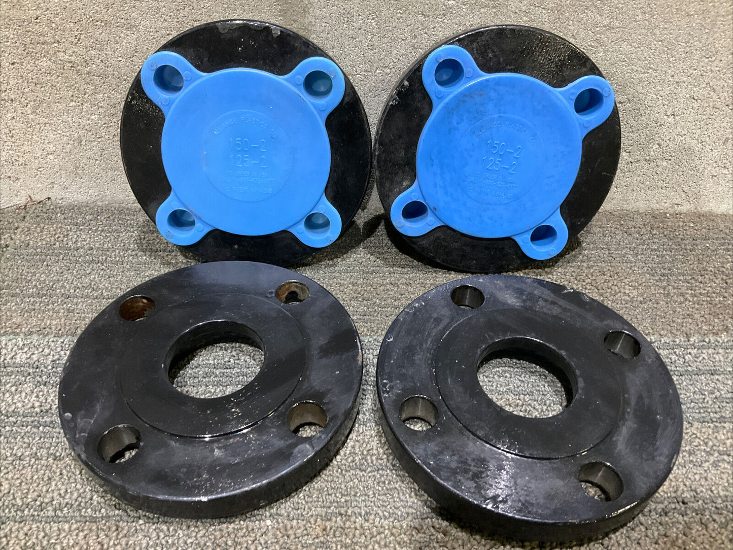 2” 150 B16.5 XH A/SA182 F9 153779 7/16 RAISED FACE BLIND FLANGE 678 LOT OF 4