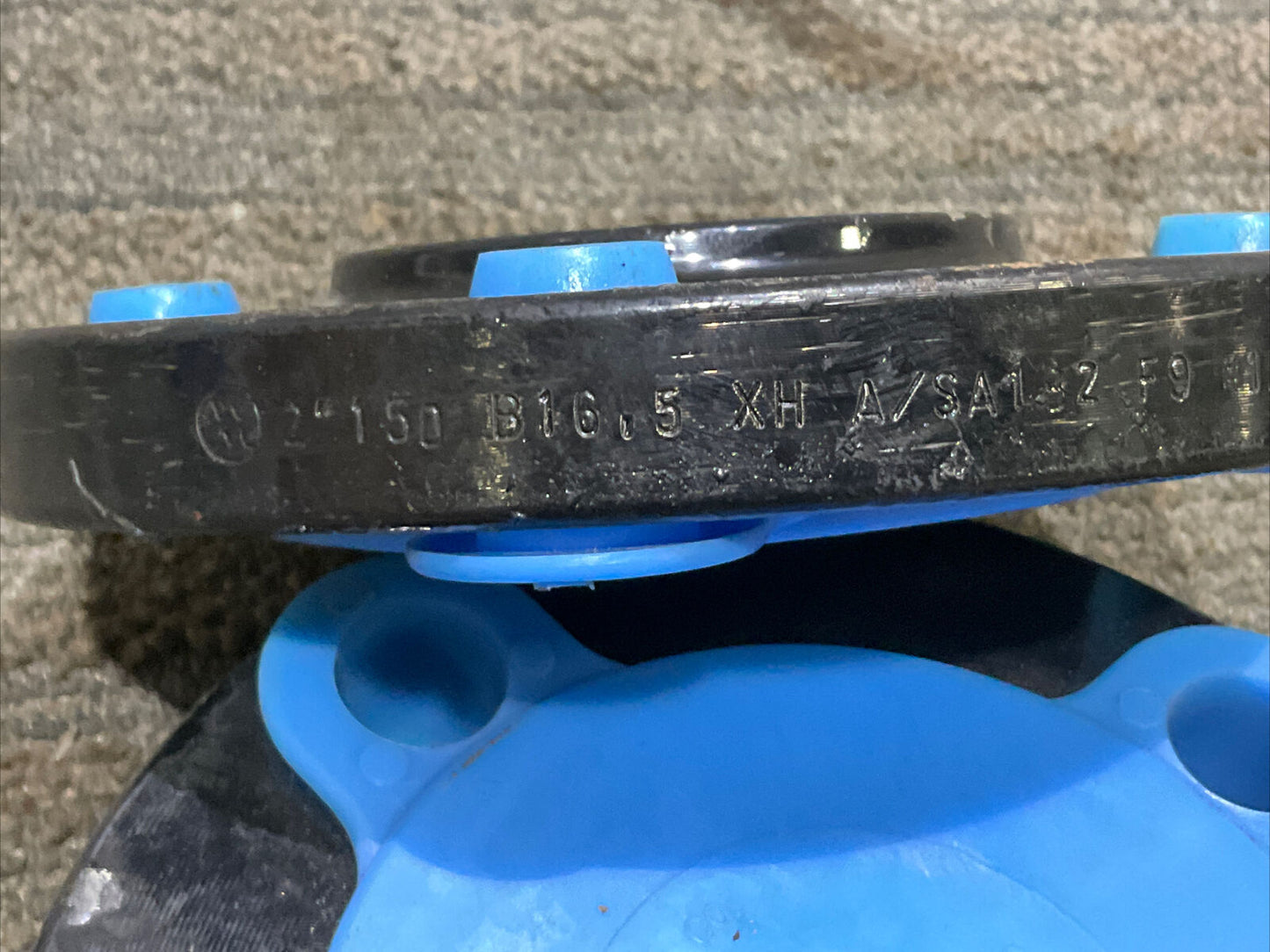 2” 150 B16.5 XH A/SA182 F9 153779 7/16 RAISED FACE BLIND FLANGE 678 LOT OF 4