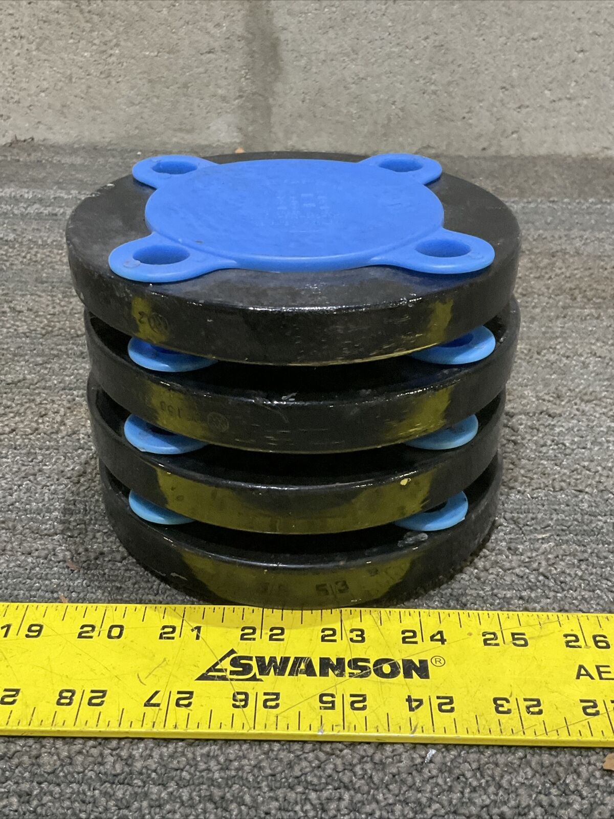 2” 150 B16.5 XH A/SA182 F9 153779 7/16 RAISED FACE BLIND FLANGE 678 LOT OF 4