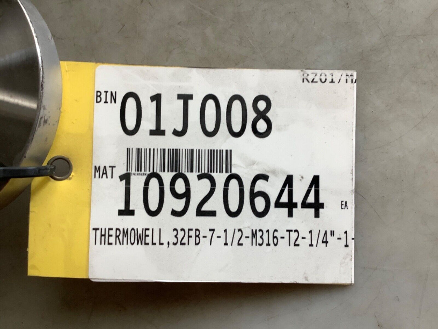 KERKAU A182 F316/316L 1.5 150 B16.5 THERMOWELL FLANGE W ROD 7-1/2IN 678