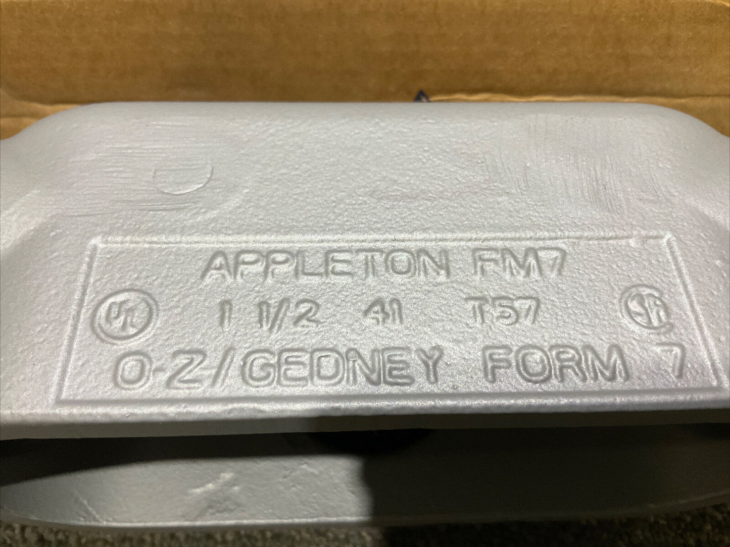 EMERSON APPLETON APP T57-SA ALUMINUM FM7 CONDUIT BODY TYPE T 678 LOT OF 3