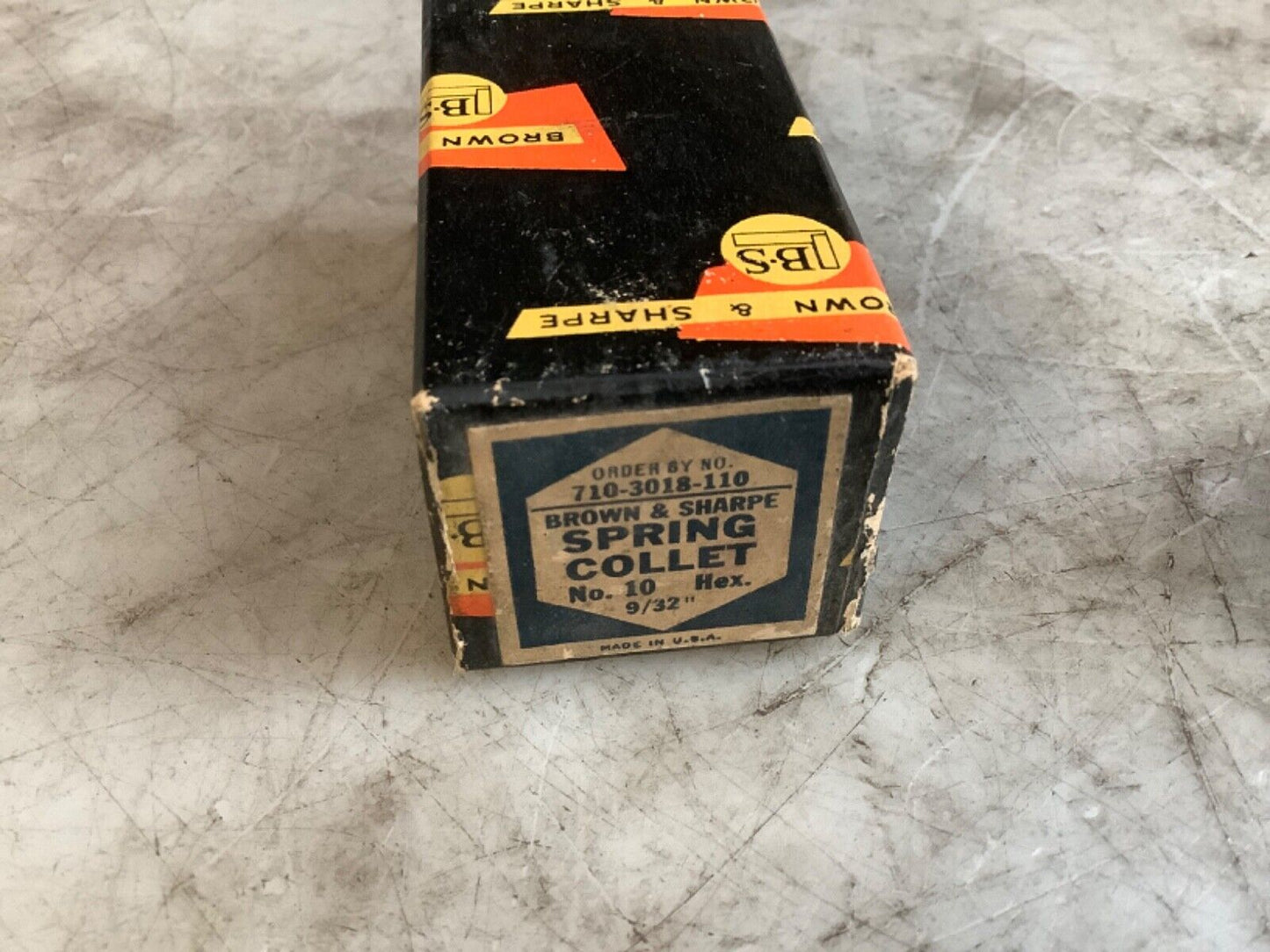BROWN & SHARPE 710-3018-110 SPRING COLLET NO.10 HEX 9/32IN 333