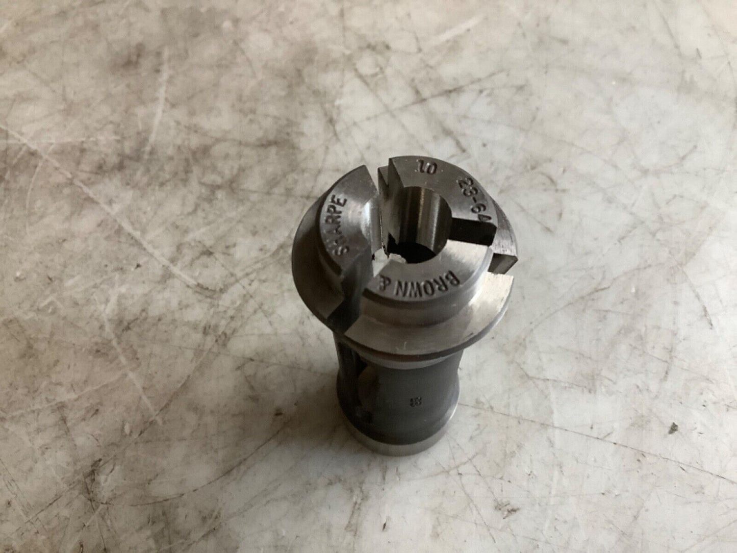 BROWN & SHARPE 710-1023-110 SPRING COLLET NO.10 ROUND 23/64IN 333